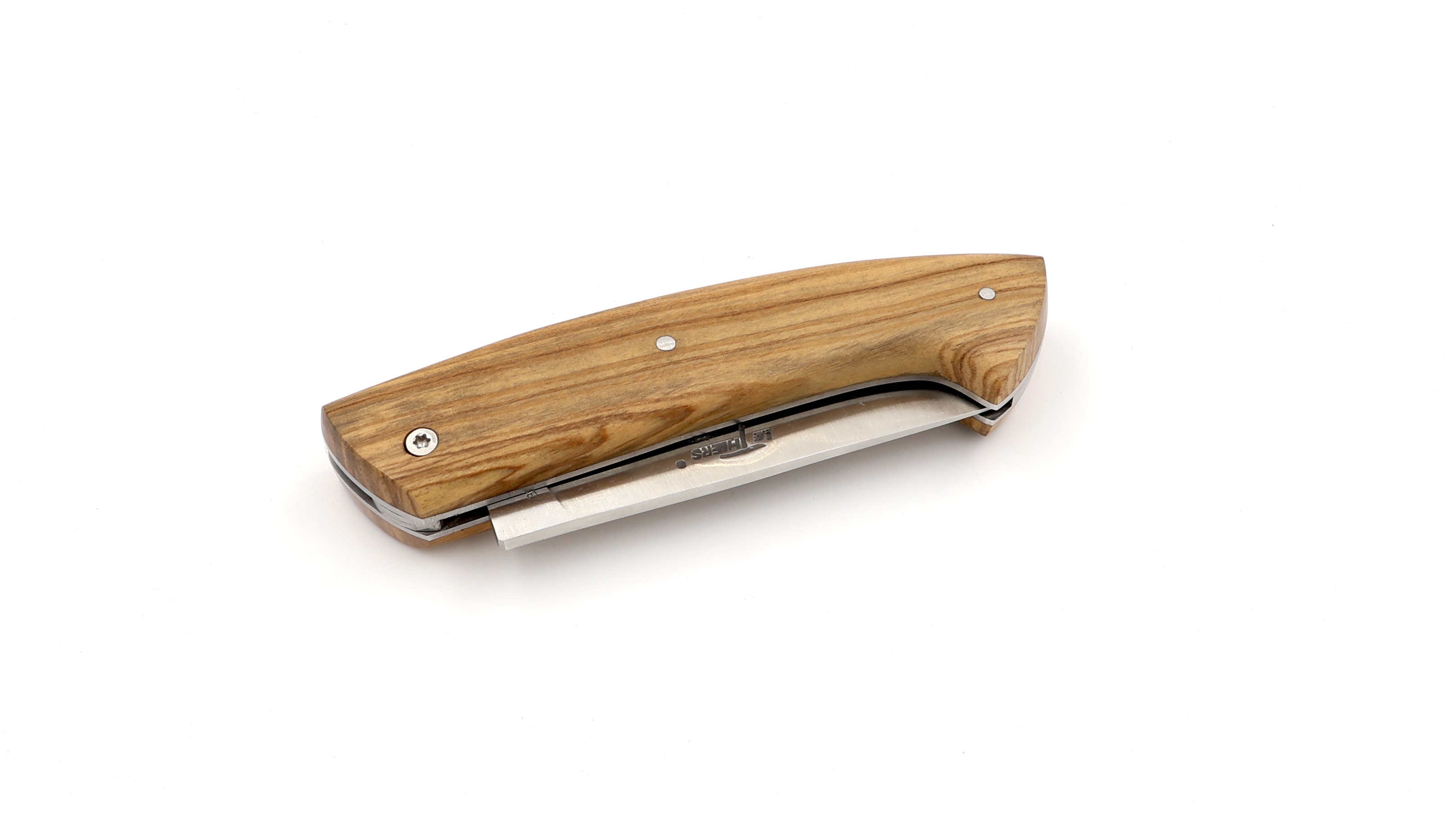 AU SABOT Thiers Jagdmesser Olivenholz 