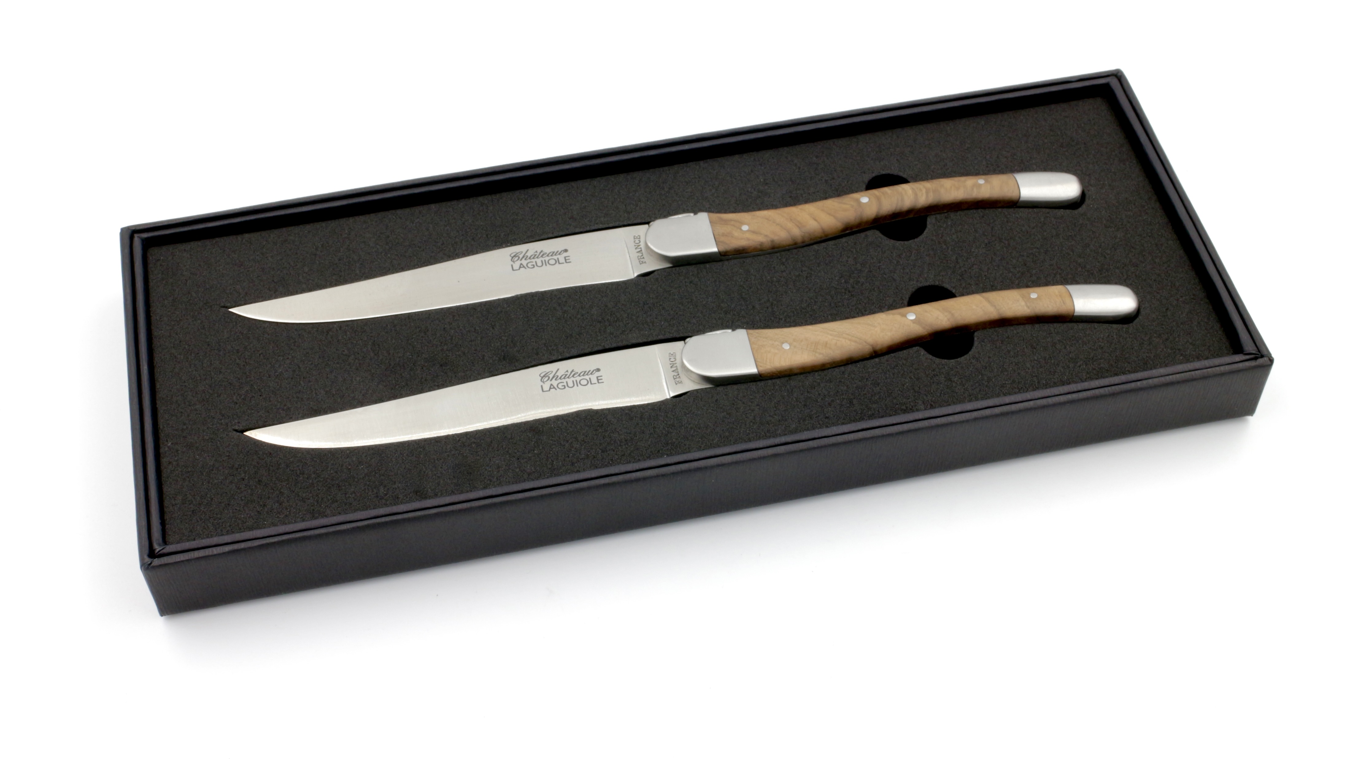 Château Laguiole SIGNATURE Steakmesser Walnussholz  Set 2-tlg.