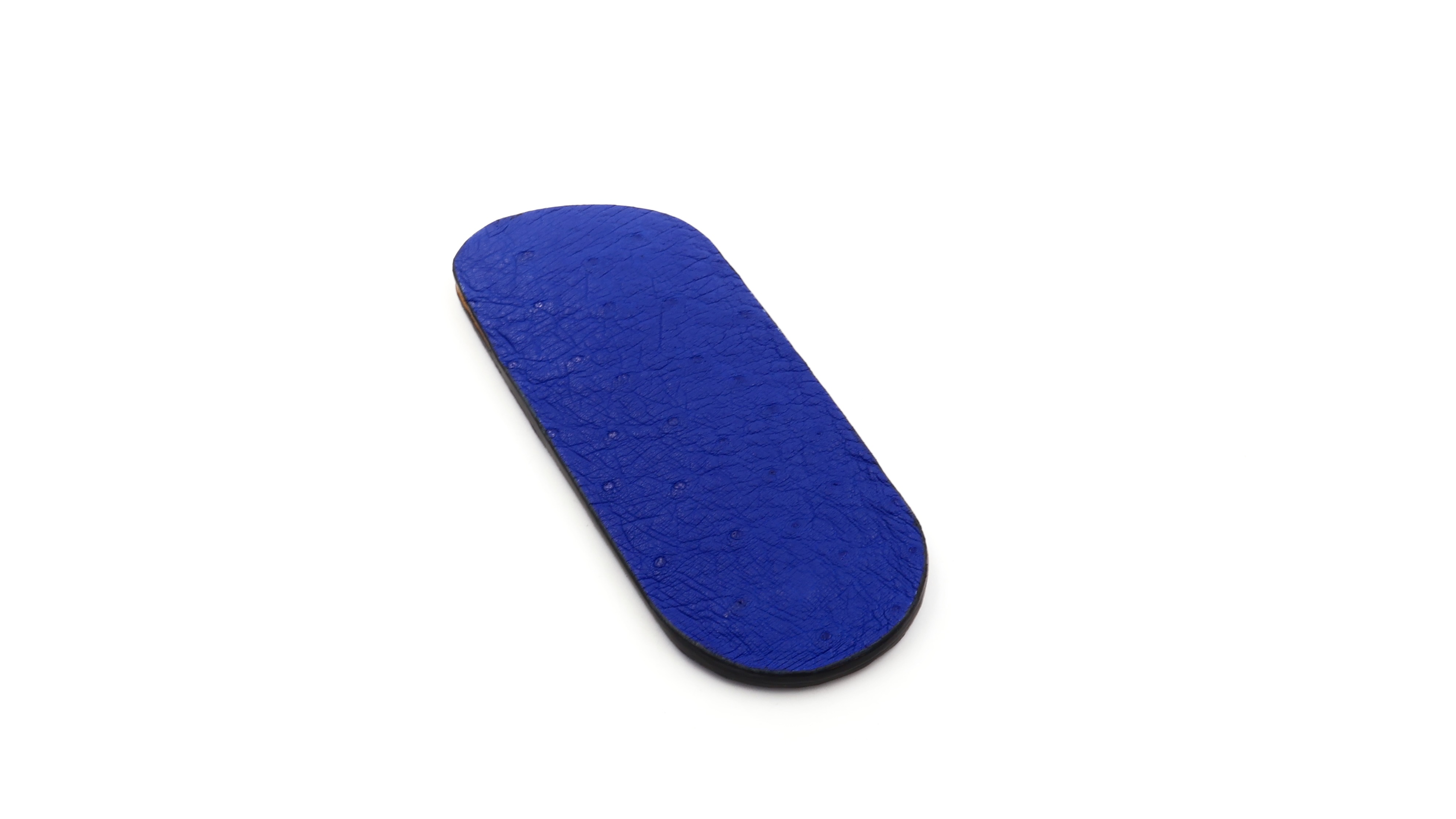 Atelier N°7 Stecketui Straussenleder indigo blau 14 cm     Atelier N°7 Stecketui Straussenleder indigo blau 14 cm
