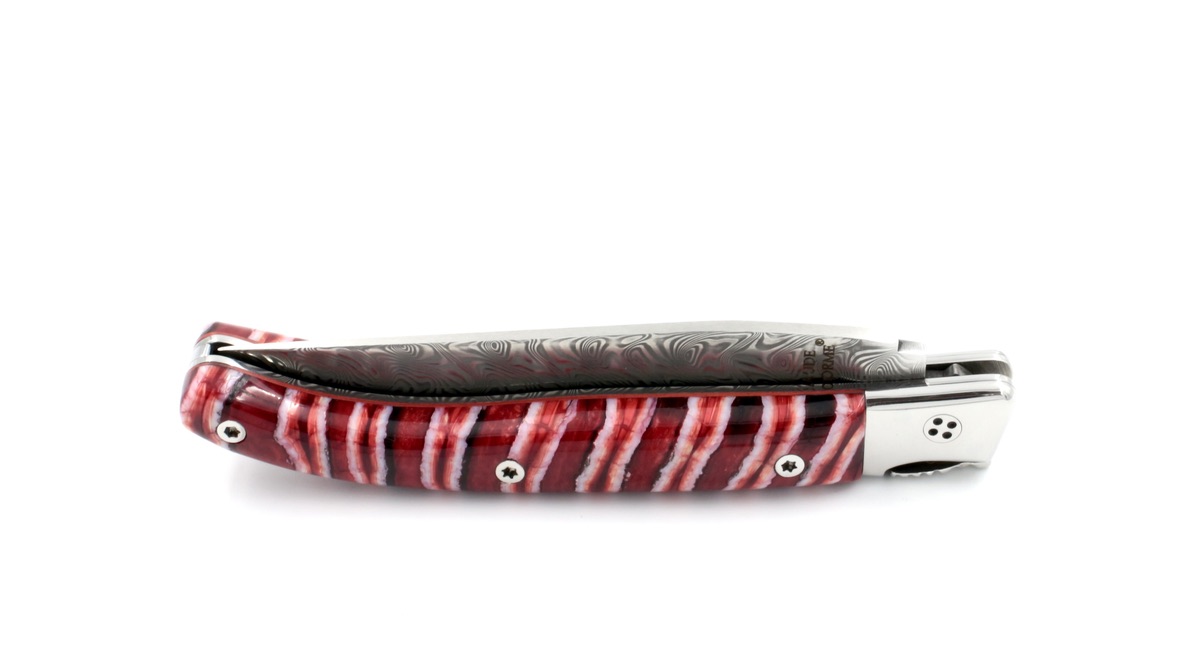 Claude DOZORME Laguiole LUX mammoth tooth 12 cm damascus Claude DOZORME Laguiole LUX mammoth tooth 12 cm damascus