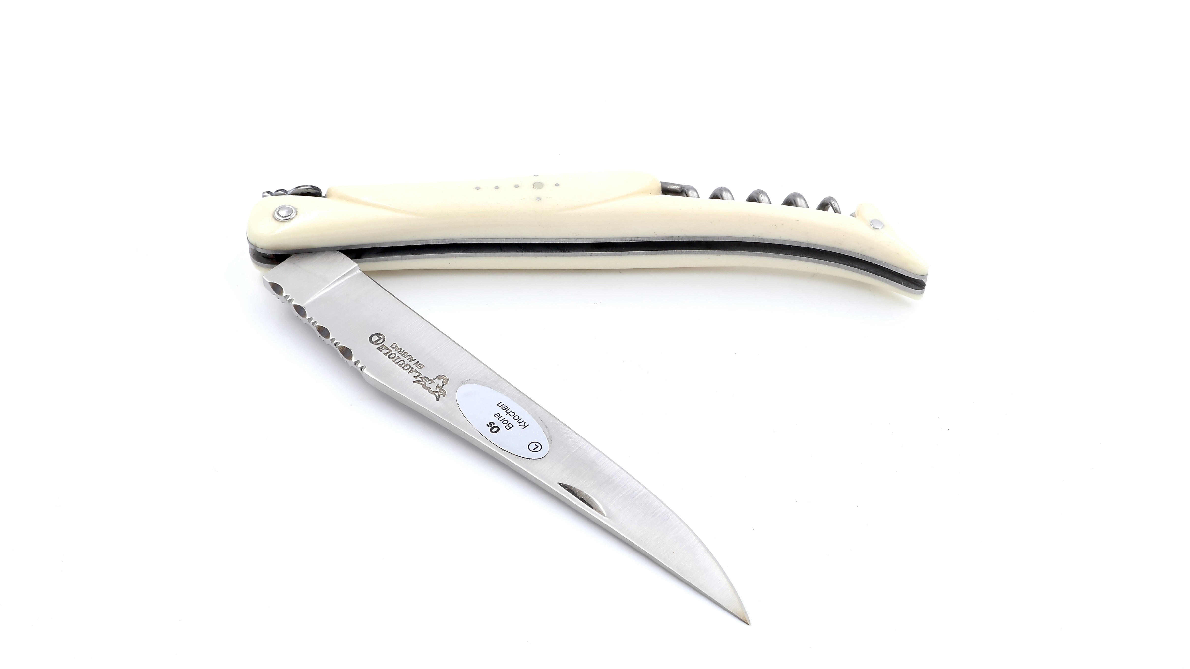 Laguiole en Aubrac 14 cm Knochen mit Korkenzieher 14 cm Laguiole en Aubrac 14 cm Knochen mit Korkenzieher 14 cm