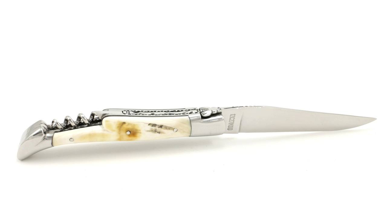 Laguiole en Aubrac Wüstenwarzenschwein Doppelplatine mit Korkenzieher 12 cm