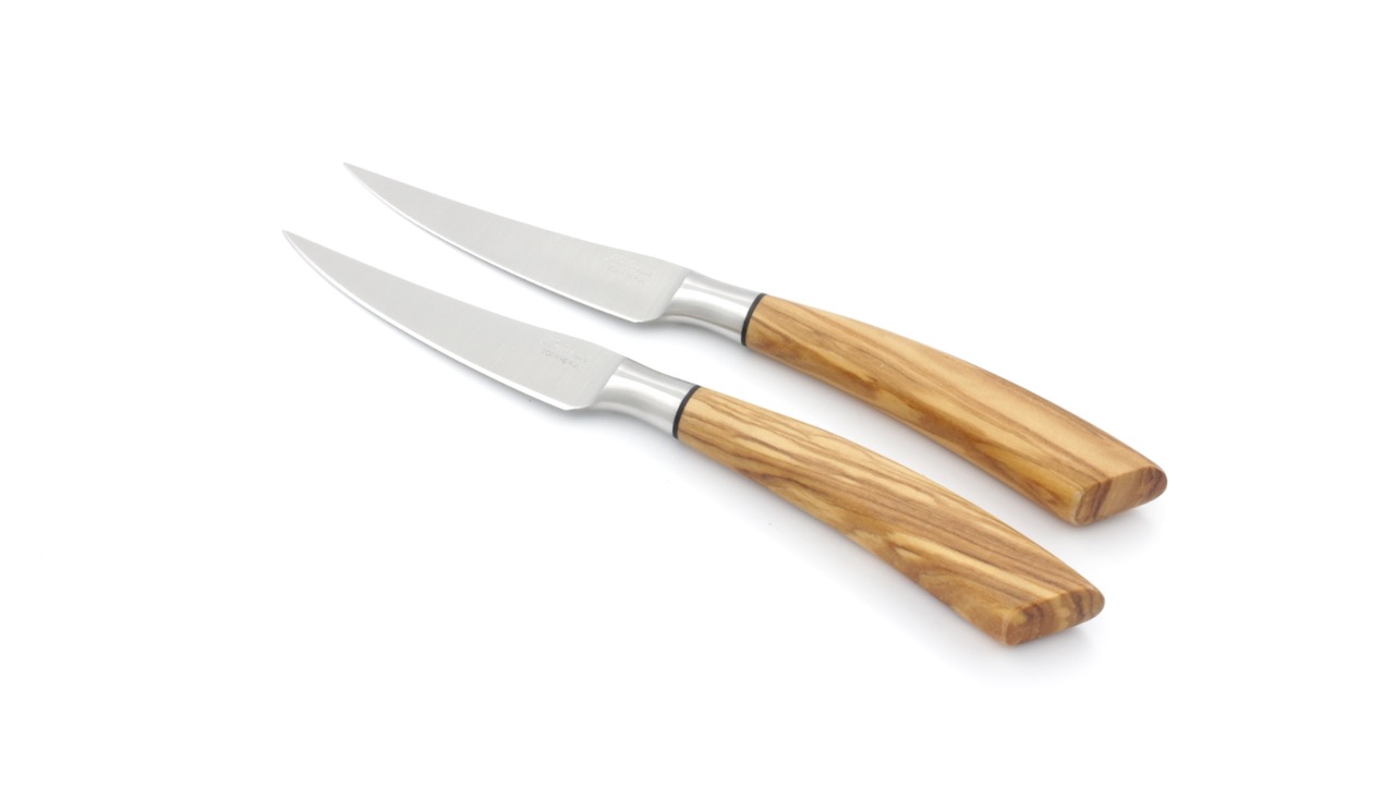 Saladini Steakmesser-Set 2-tlg. Olive