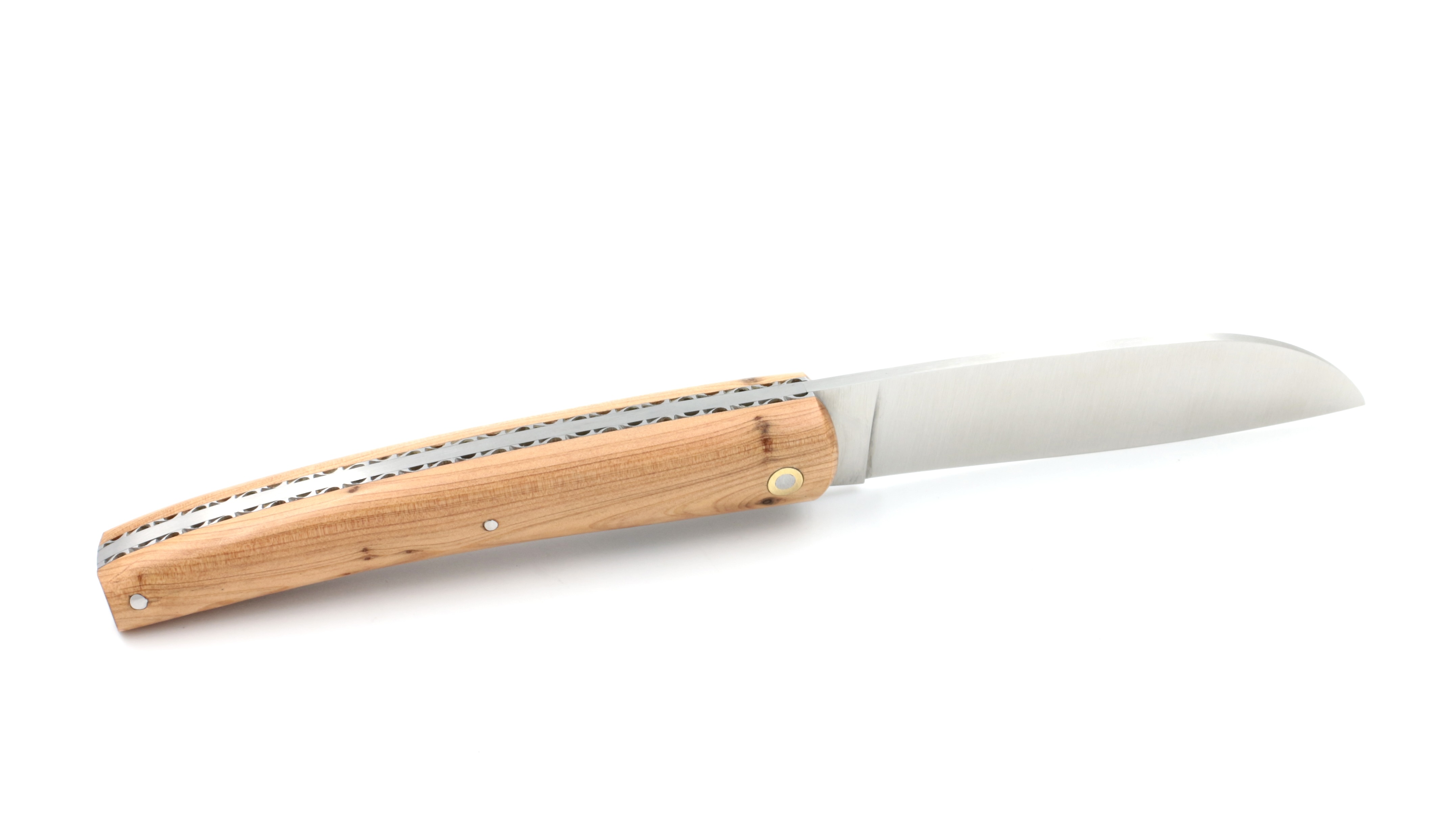 Liadou du Vallon® Winzermesser Wacholder guillochiert 12 cm  Liadou du Vallon® Winzermesser Wacholder guillochiert 12 cm