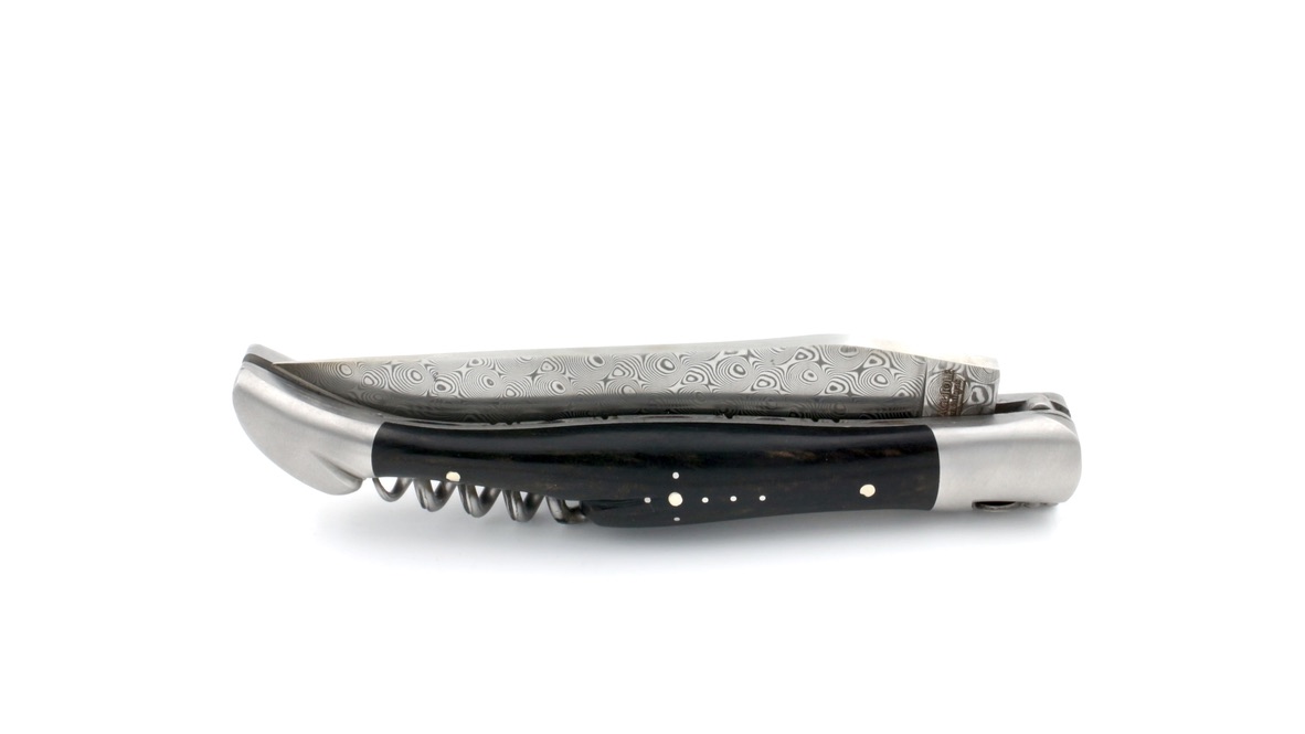 Laguiole en Aubrac  DSC® Rosendamast Ebenholz Doppelplatine Korkenzieher 12 cm  Laguiole en Aubrac  DSC® Rosendamast Ebenholz Doppelplatine Korkenzieher 12 cm