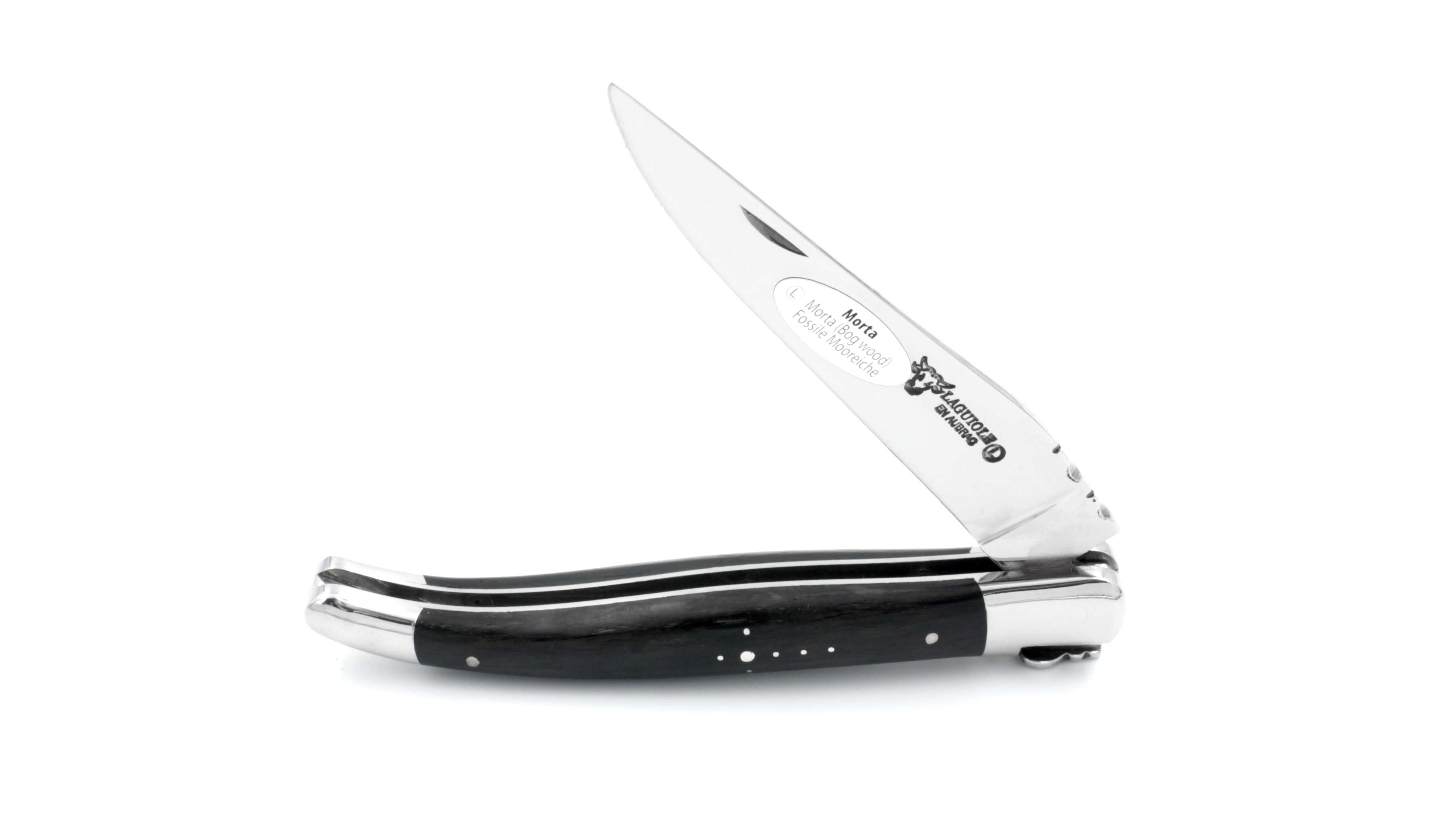 Laguiole en Aubrac bog oak shiny 12 cm