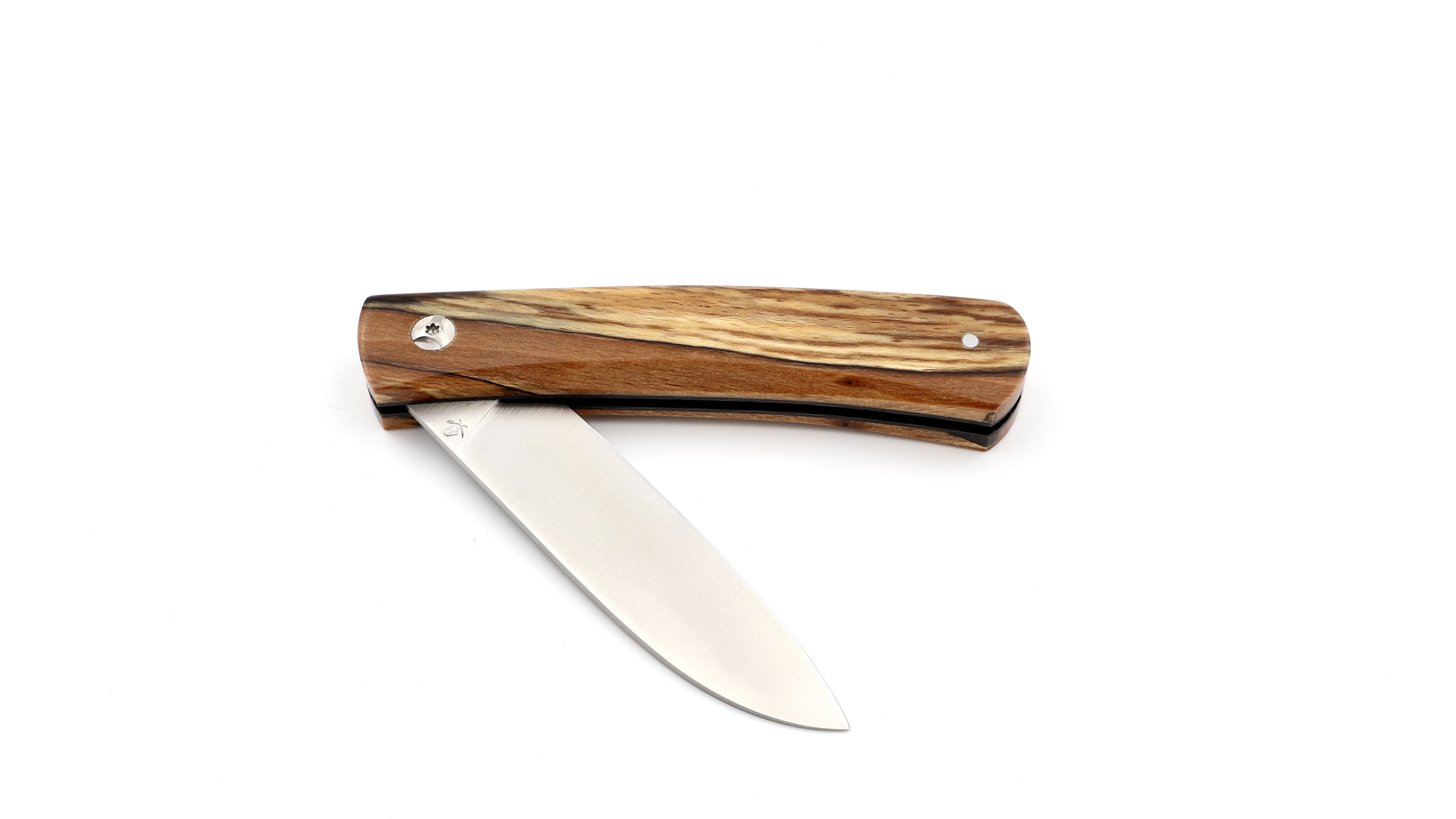 Roland LANNIER Spring Heeled Jack Taschenmesser Buche