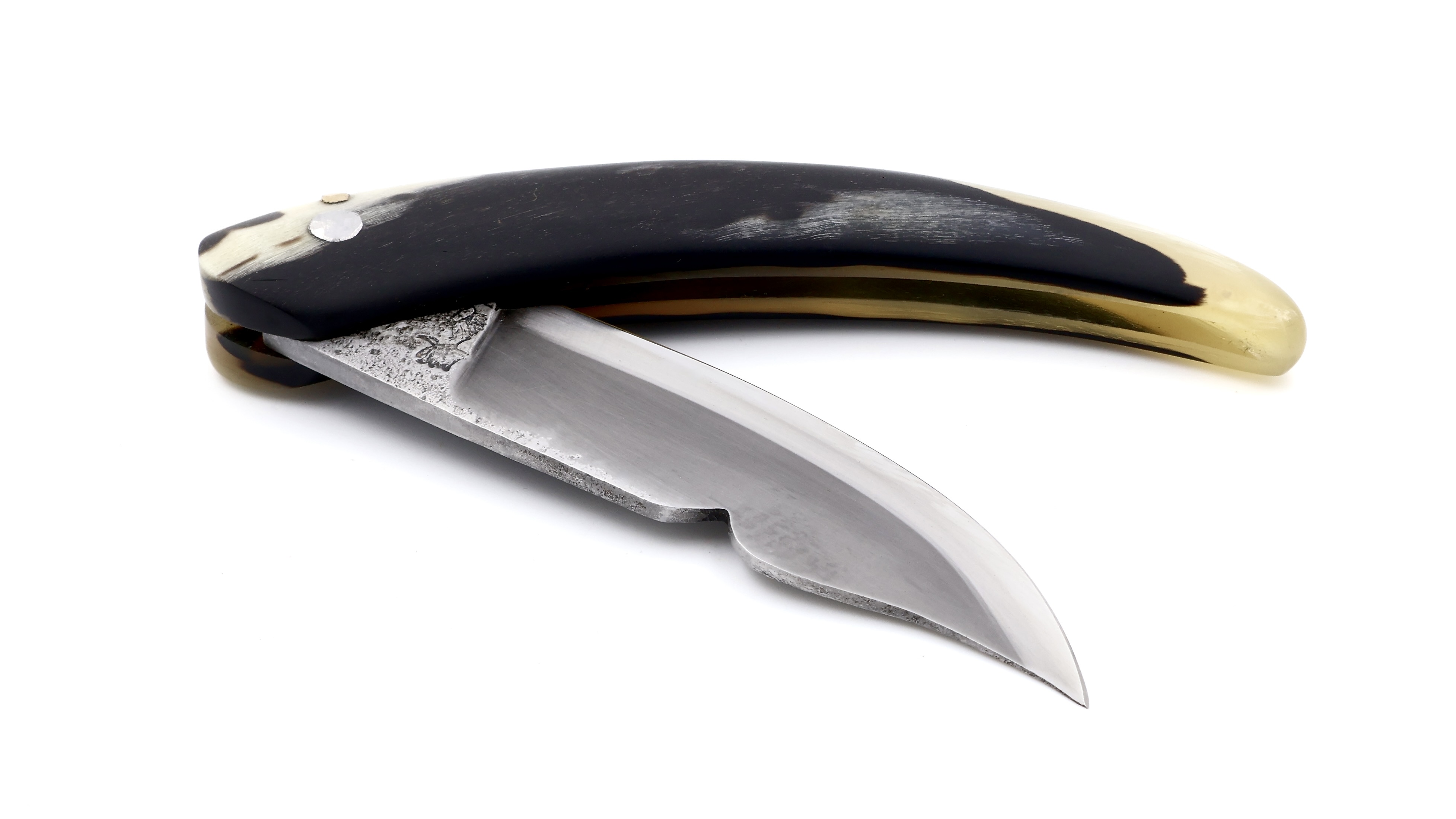 Coutellerie du Lotus Cornicciolu Widderhorn matt korsisches Hirtenmesser 12,5 cm   Coutellerie du Lotus Cornicciolu Widderhorn matt korsisches Hirtenmesser 12,5 cm