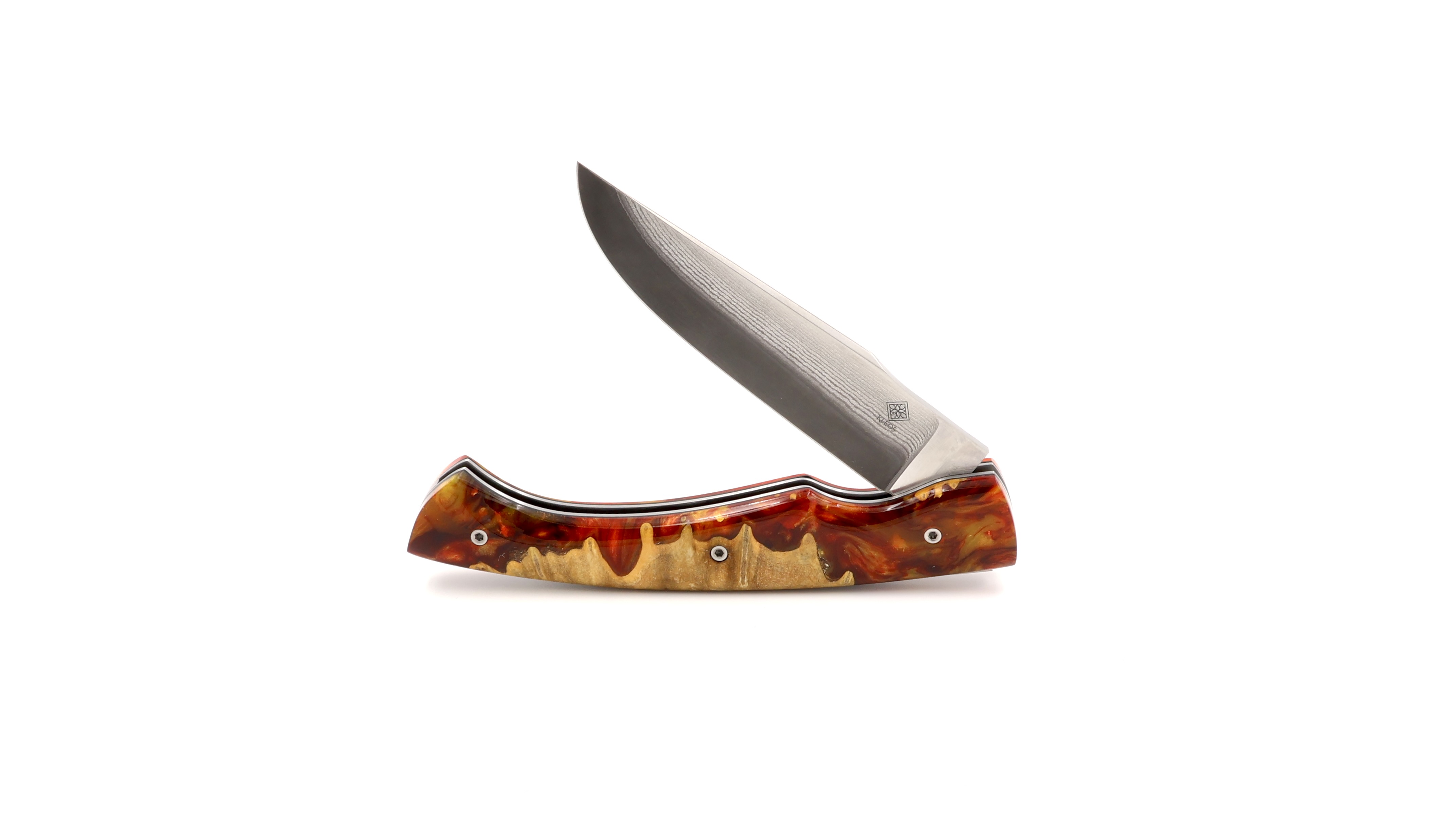 KLEOS Taschenmesser LYKOS Hybrid VG10 Damastklinge   KLEOS Taschenmesser LYKOS Hybrid VG10 Damastklinge