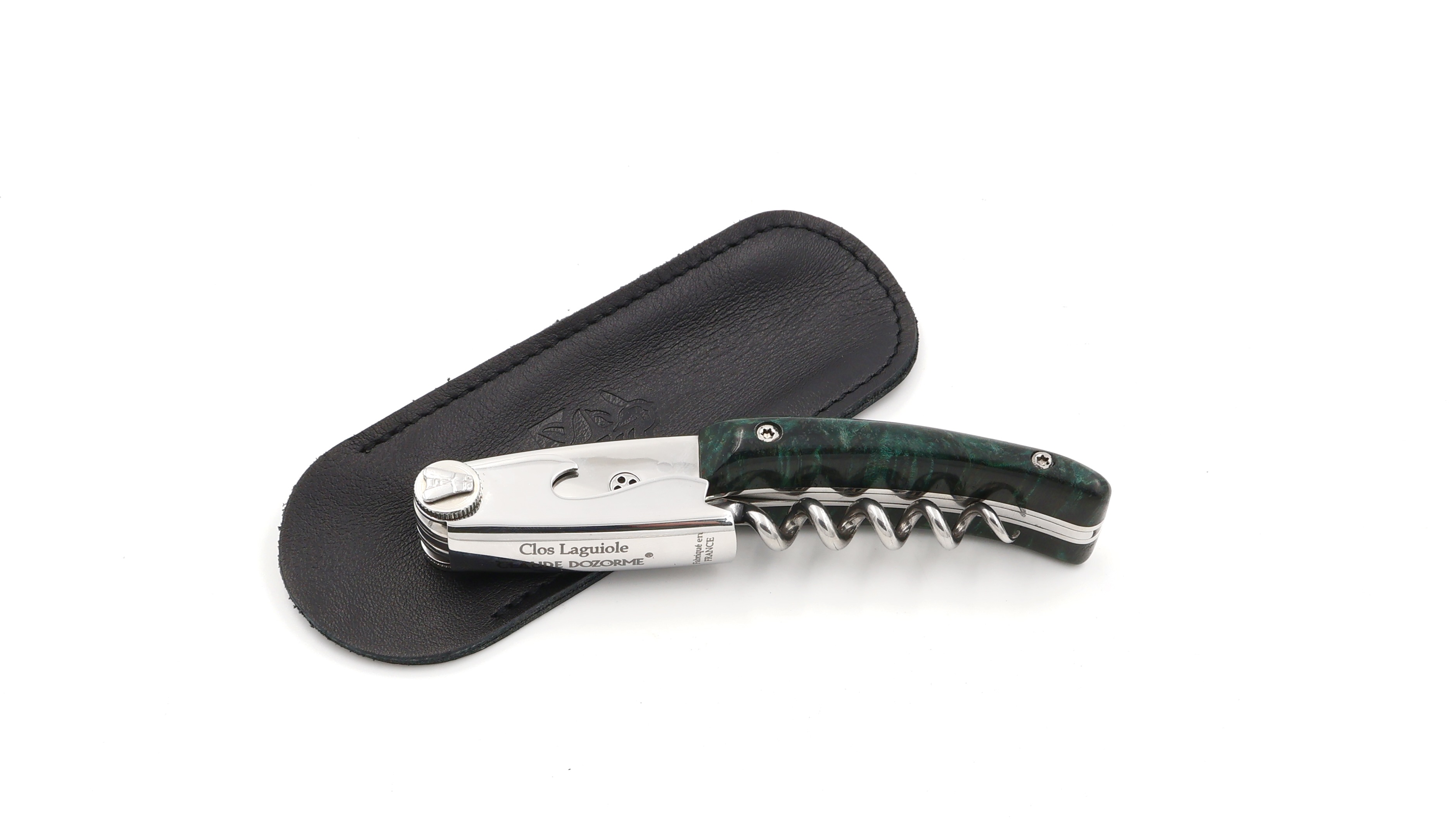 Claude DOZORME CLOS Laguiole sommelier knife maple burlwood