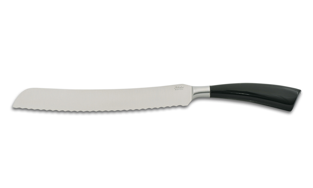 Saladini bread knife buffalohorn 23,5 cm 