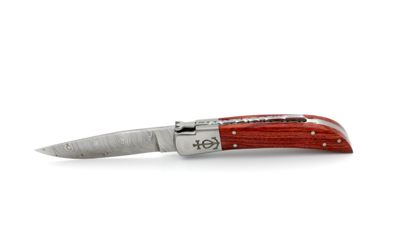 IMG_3042 Le Camarguais Rosenholz guillochiert Damast 12 cm