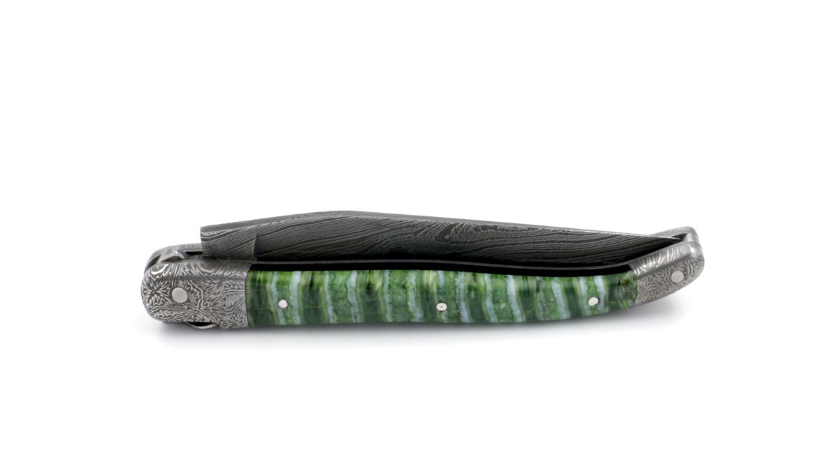 50FBDD4B-4FE9-48B6-80AC-79A5C5CE0D2E_1_105_c Honoré Durand Laguiole Meisterstück wilder Damast Damastbacken Mammutbackenzahn 12 cm