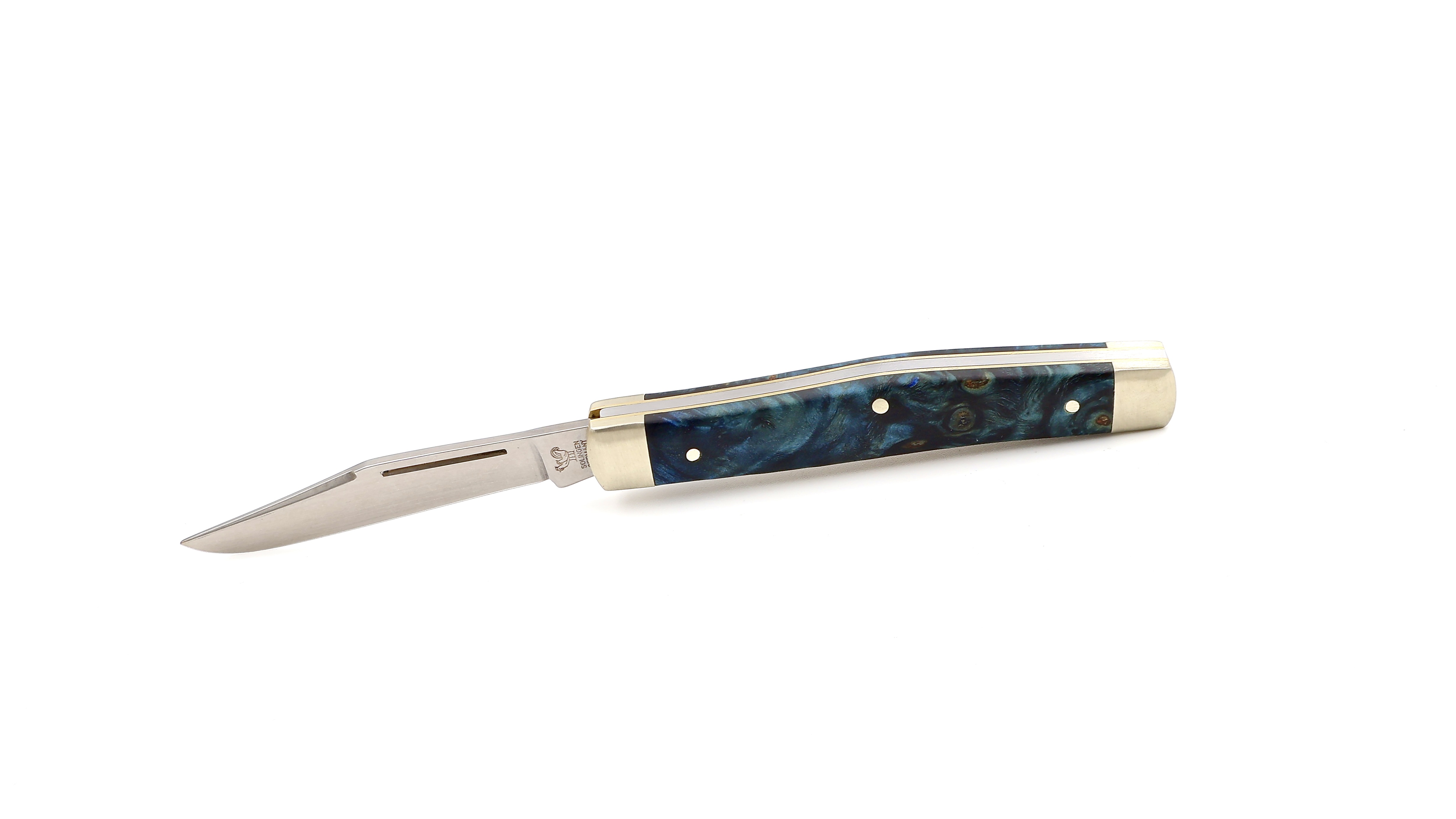 Robert Klaas Stockman knife Mini stabilized poplarwood 8,5 cm 