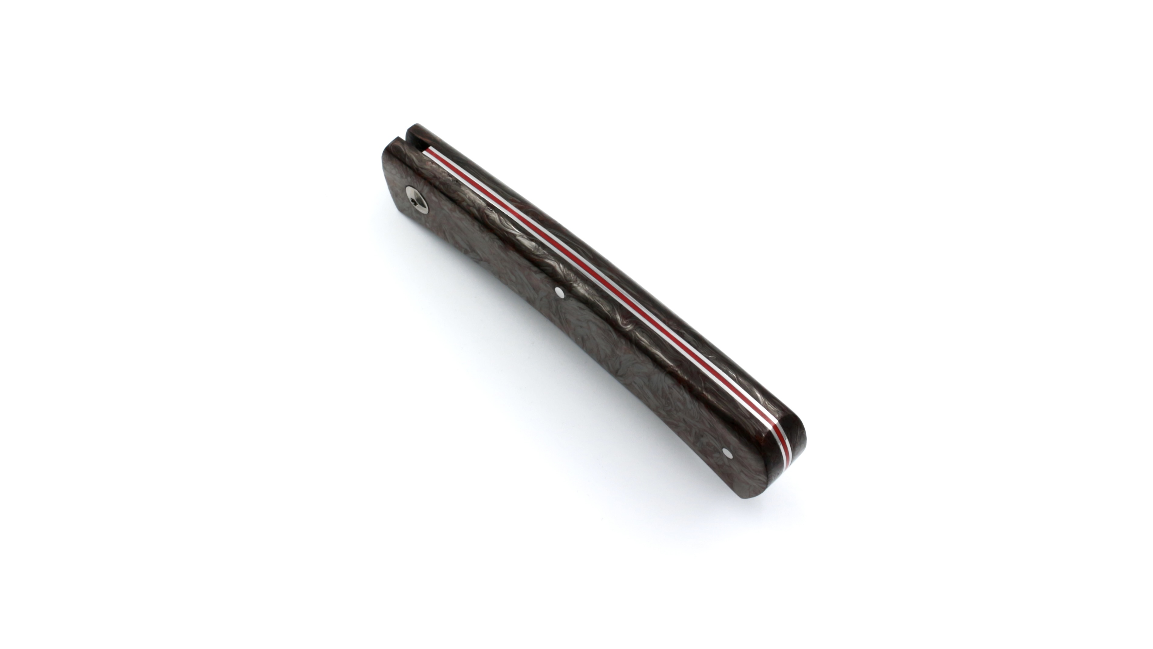 Roland LANNIER Spring Heeled Jack Taschenmesser  FATCarbon Dark Matter Kupfer Roland LANNIER Spring Heeled Jack Taschenmesser  FATCarbon Dark Matter Kupfer