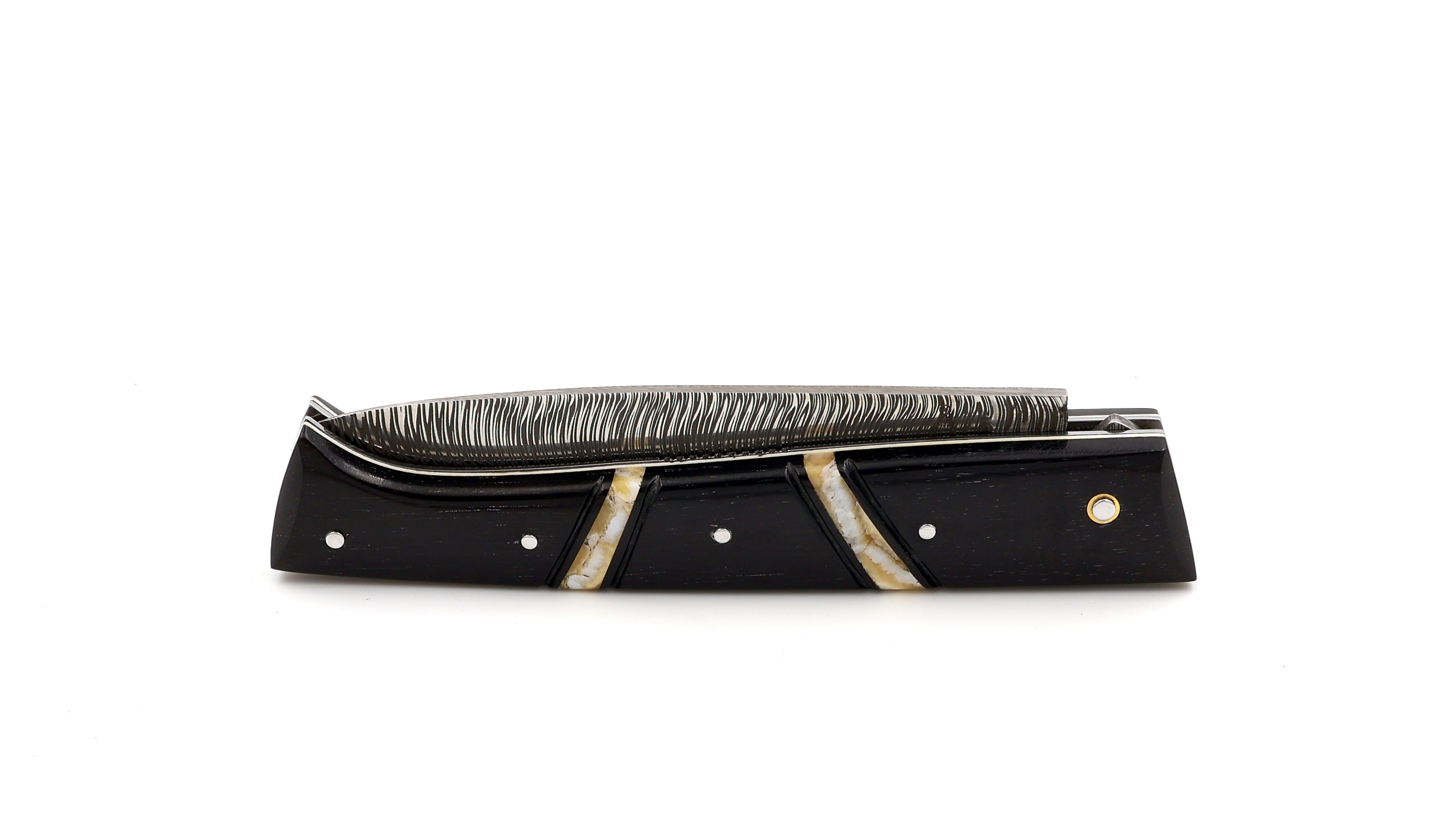 Fontenille Pataud LE LOMBARD CUSTOM Ebenholz Fafnir-Damast