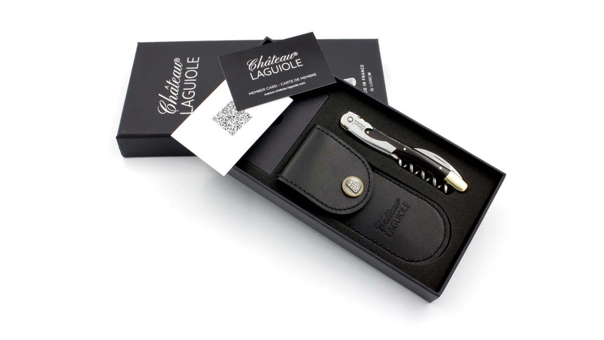 CD03D9D9-D0DC-49A3-94CA-6547141AB530_1_105_c Château Laguiole CLASSIC Sommeliermesser Sonderedition Le First Büffelhorn