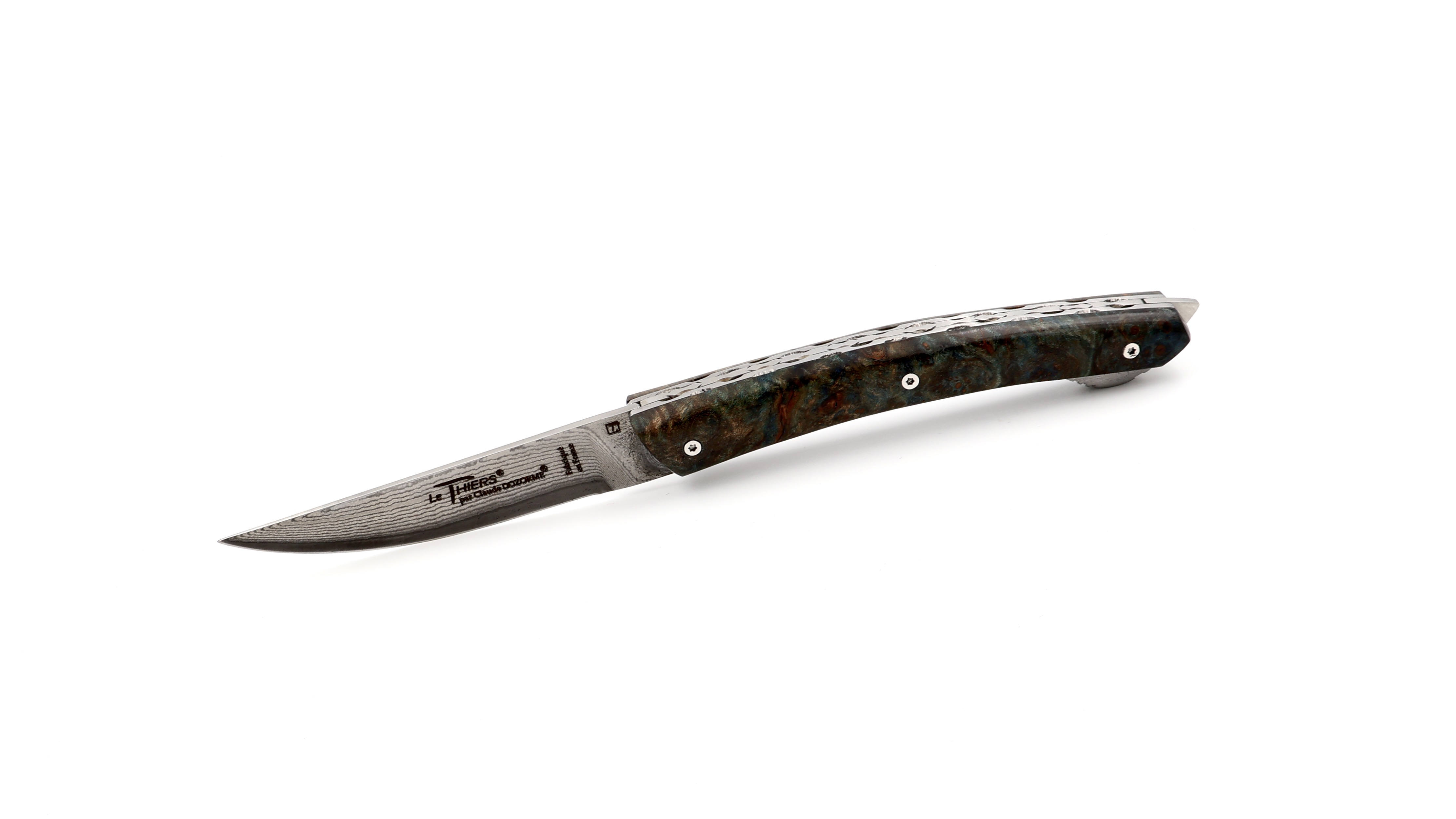 Claude DOZORME Thiers VERROU poplar damascus blade Claude DOZORME Thiers VERROU poplar damascus blade