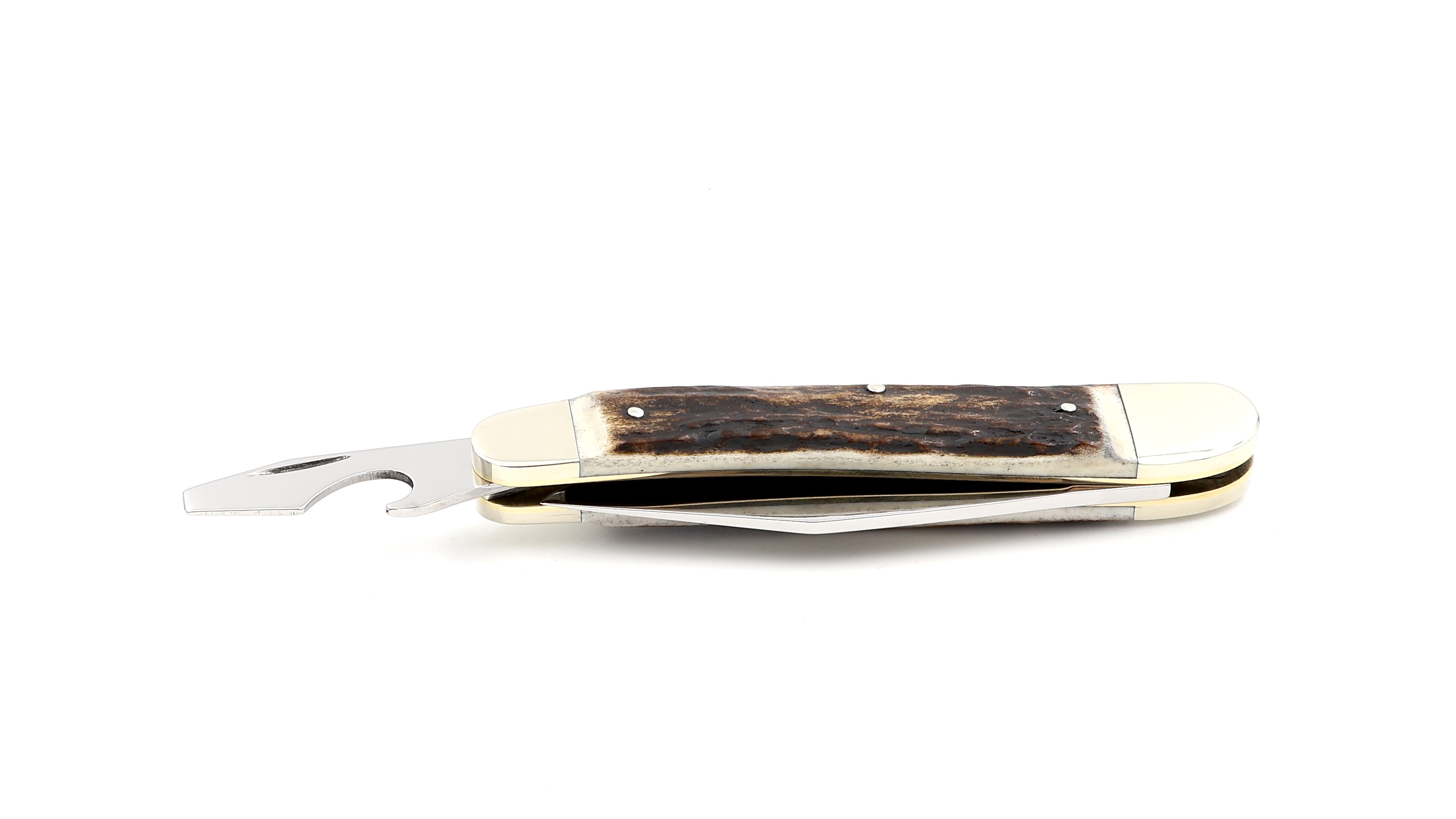 Hartkopf Solingen pocketknife staghorn with bottel opener