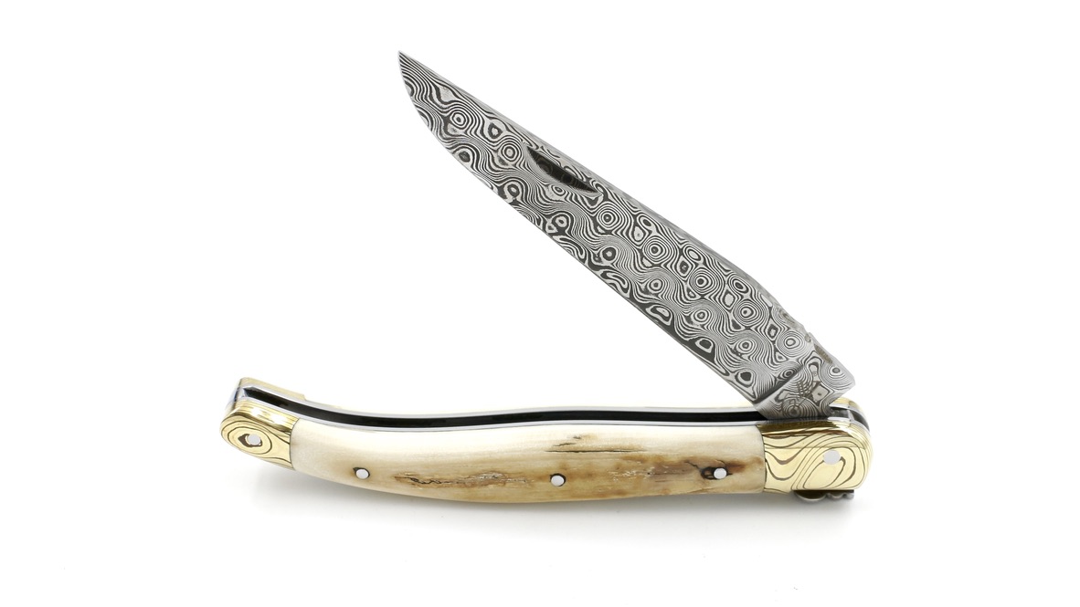 Fontenille Pataud Laguiole Exception mammothivory damascus 12 cm 