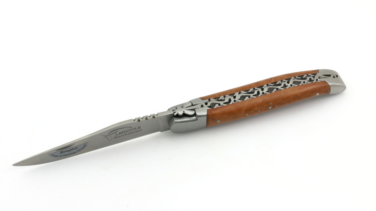 DP-BRUYERE-HONORE-DURAND Honoré Durand Laguiole Doppelplatine Bruyère Holz 12 cm