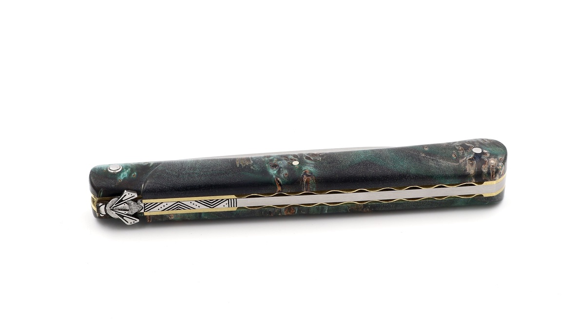 Laguiole en Aubrac DROIT unique piece elder burlwood