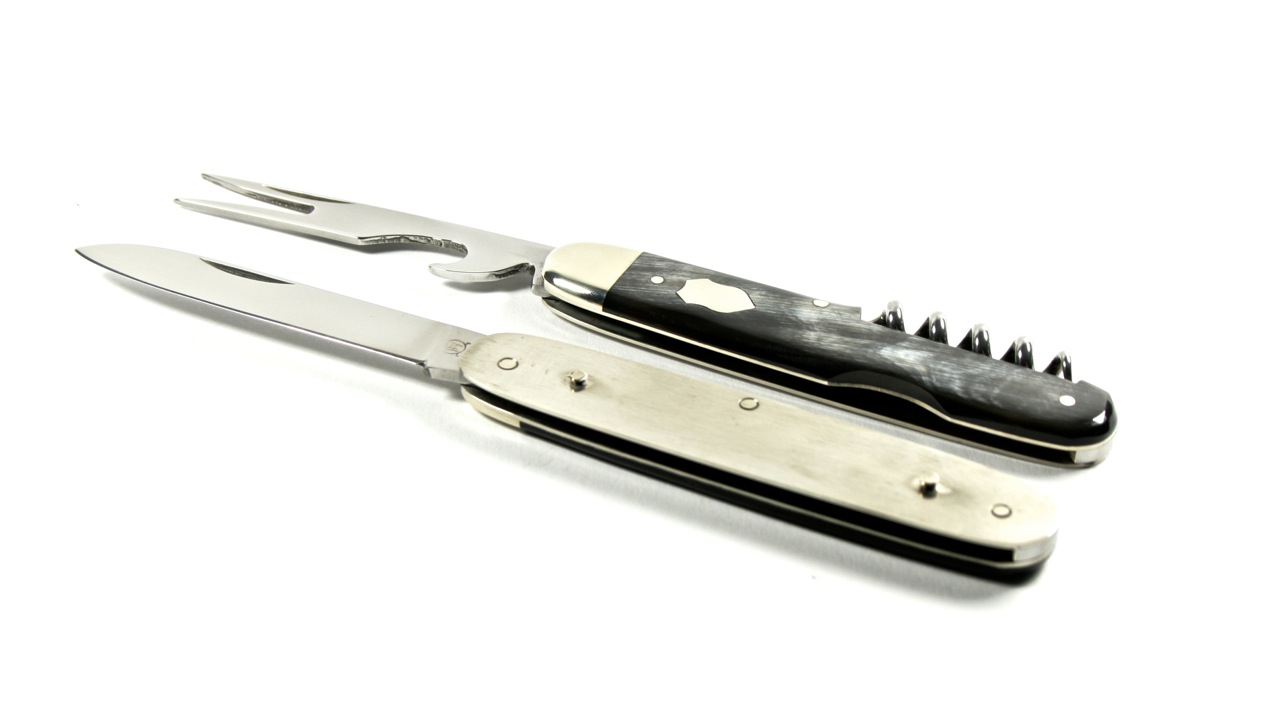 Hartkopf Besteck Taschenmesser mit Korkenzieher Picknickmesser
