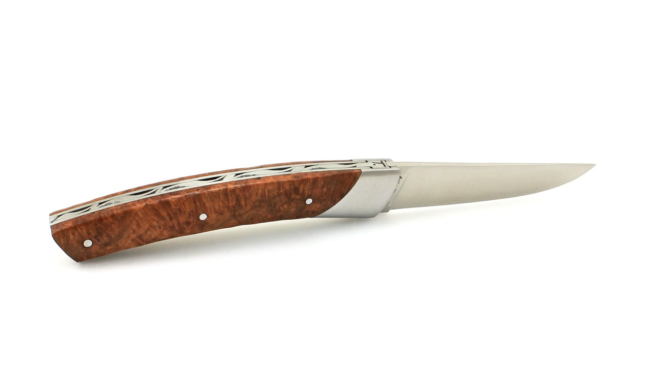 Chambriard Thiers knife COMPAGNON amboina burl