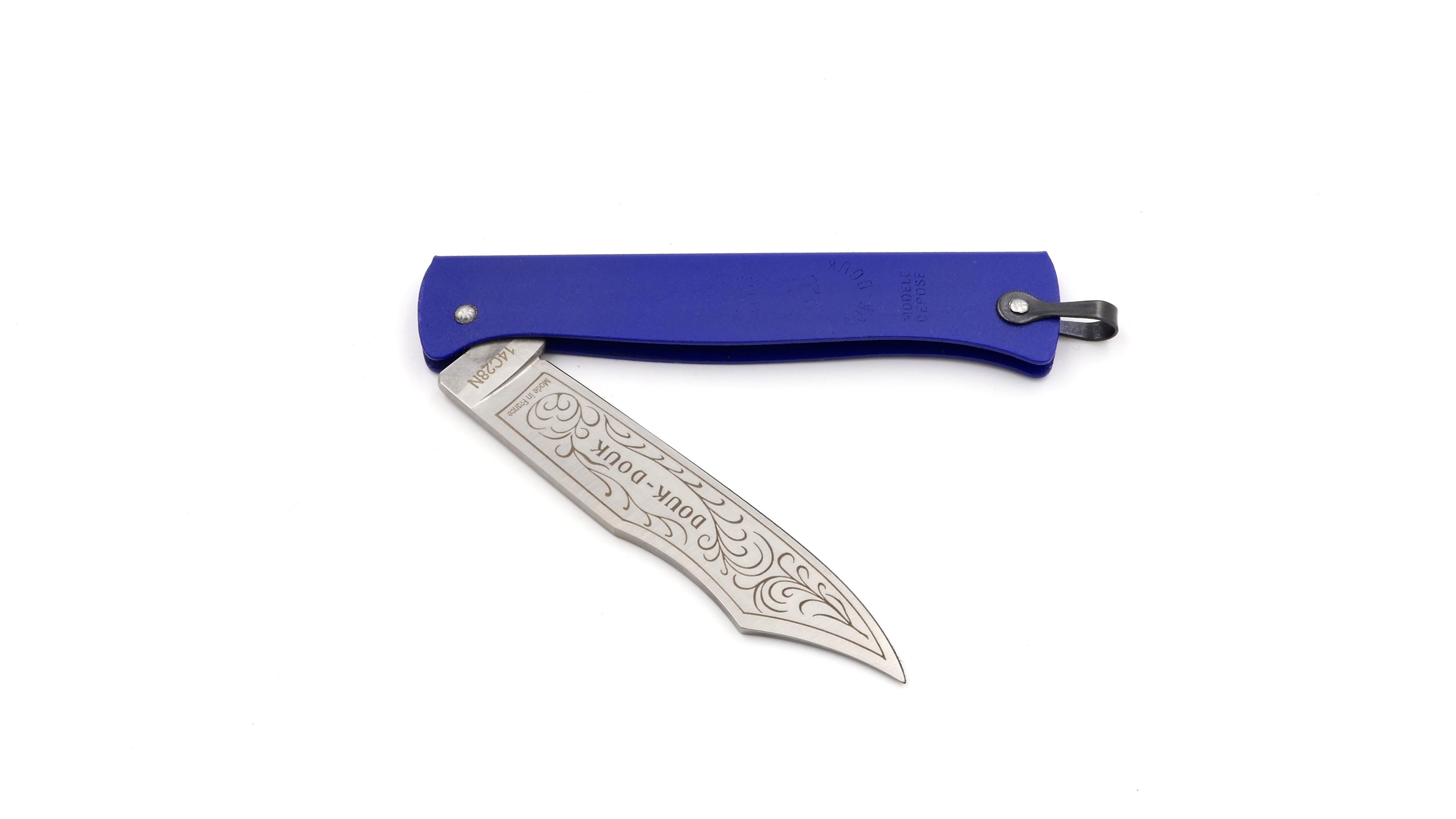 Cognet DOUK-DOUK knife blue 11 cm 14C28N 