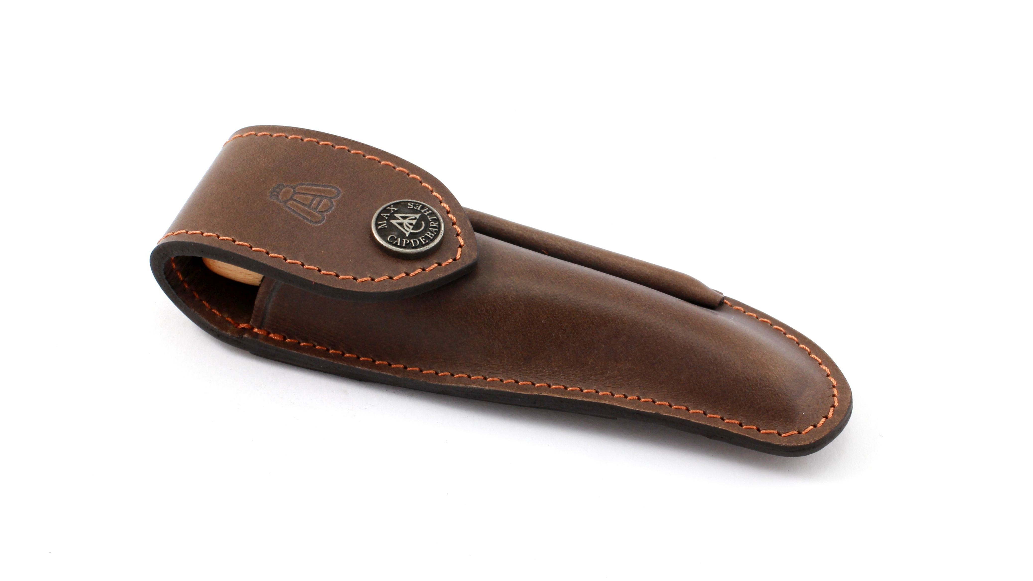 Laguiole-Nature-Fusil-GM-choco MAX CAPDEBARTHES Laguiole Gürteletui NATURE FUSIL 11 - 13 cm