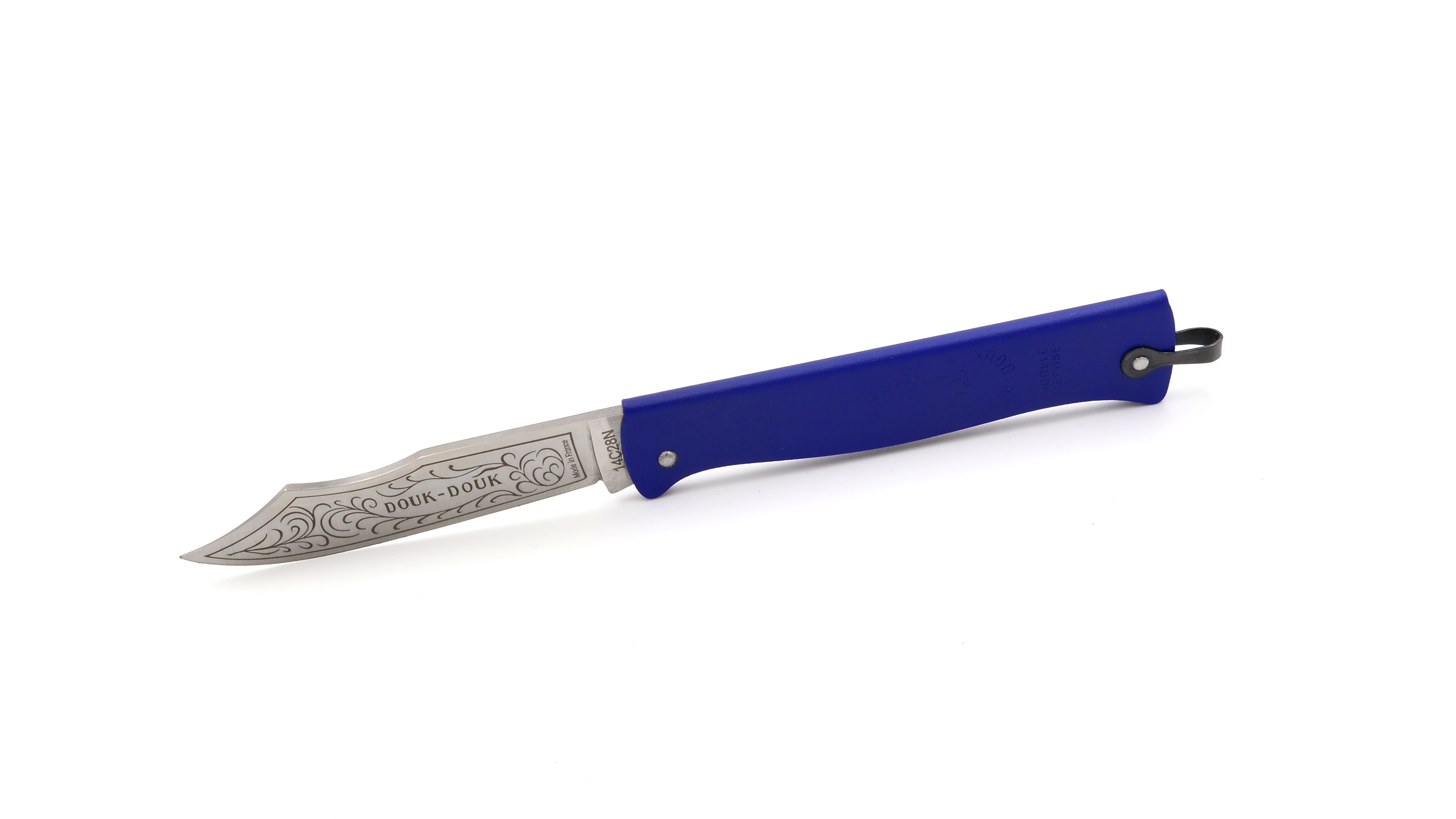 Cognet DOUK-DOUK knife blue 11 cm 14C28N 