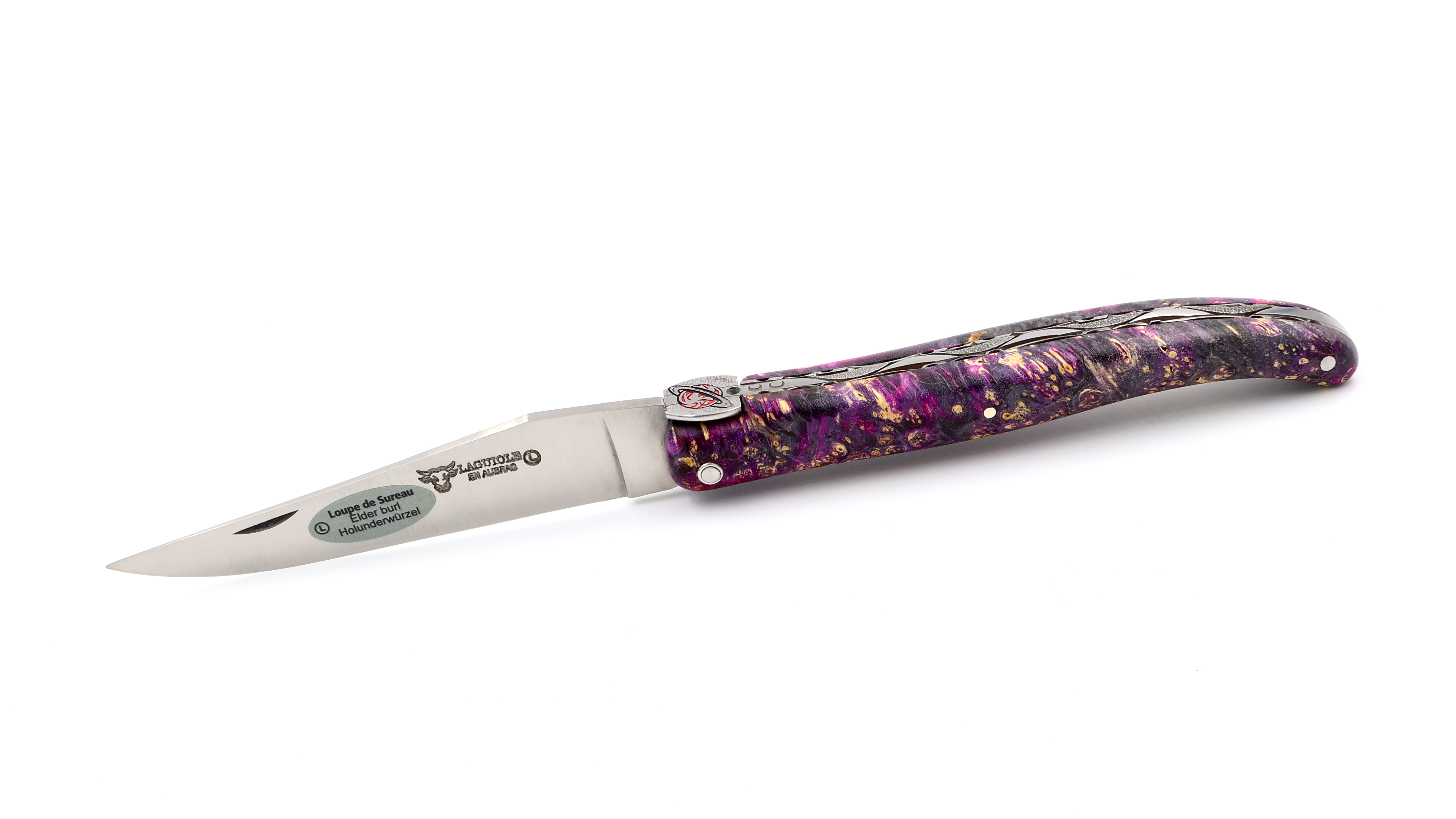 Laguiole en Aubrac Biene SATURN Holunder Wurzelholz 12 cm   