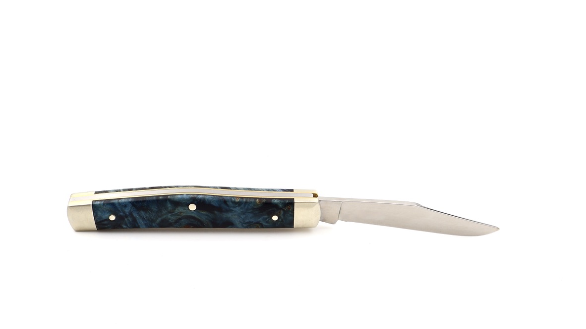 Robert Klaas Stockman knife Mini stabilized poplarwood 8,5 cm 