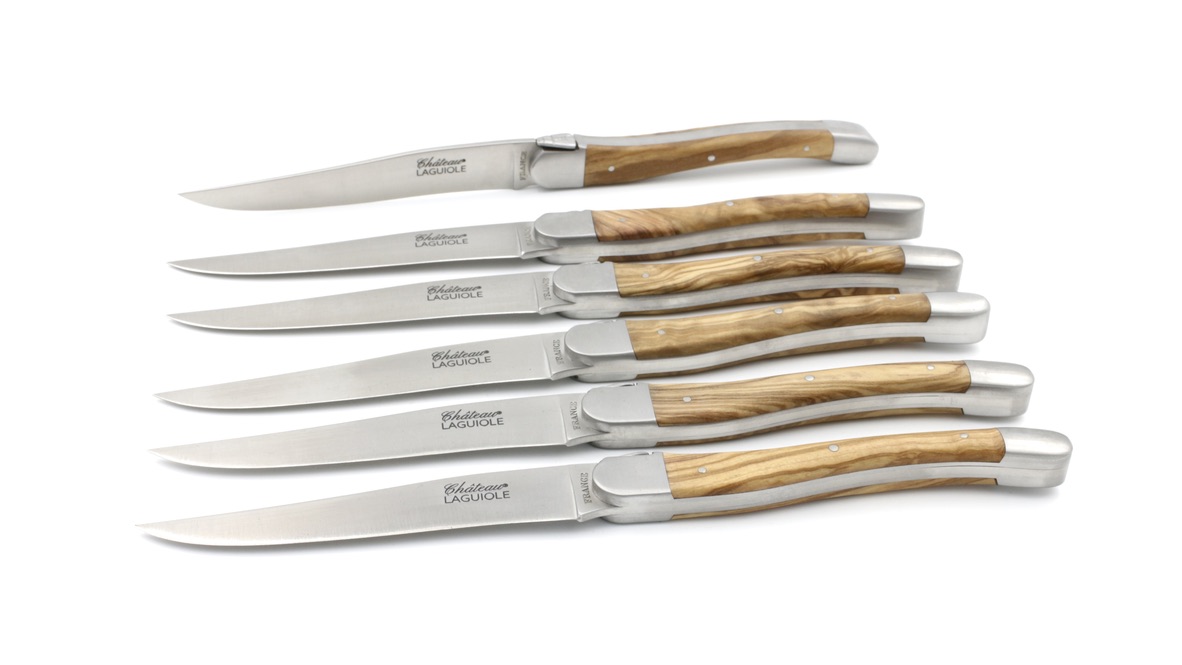 Château Laguiole SIGNATURE Steakmesser Olive Set 6-tlg.