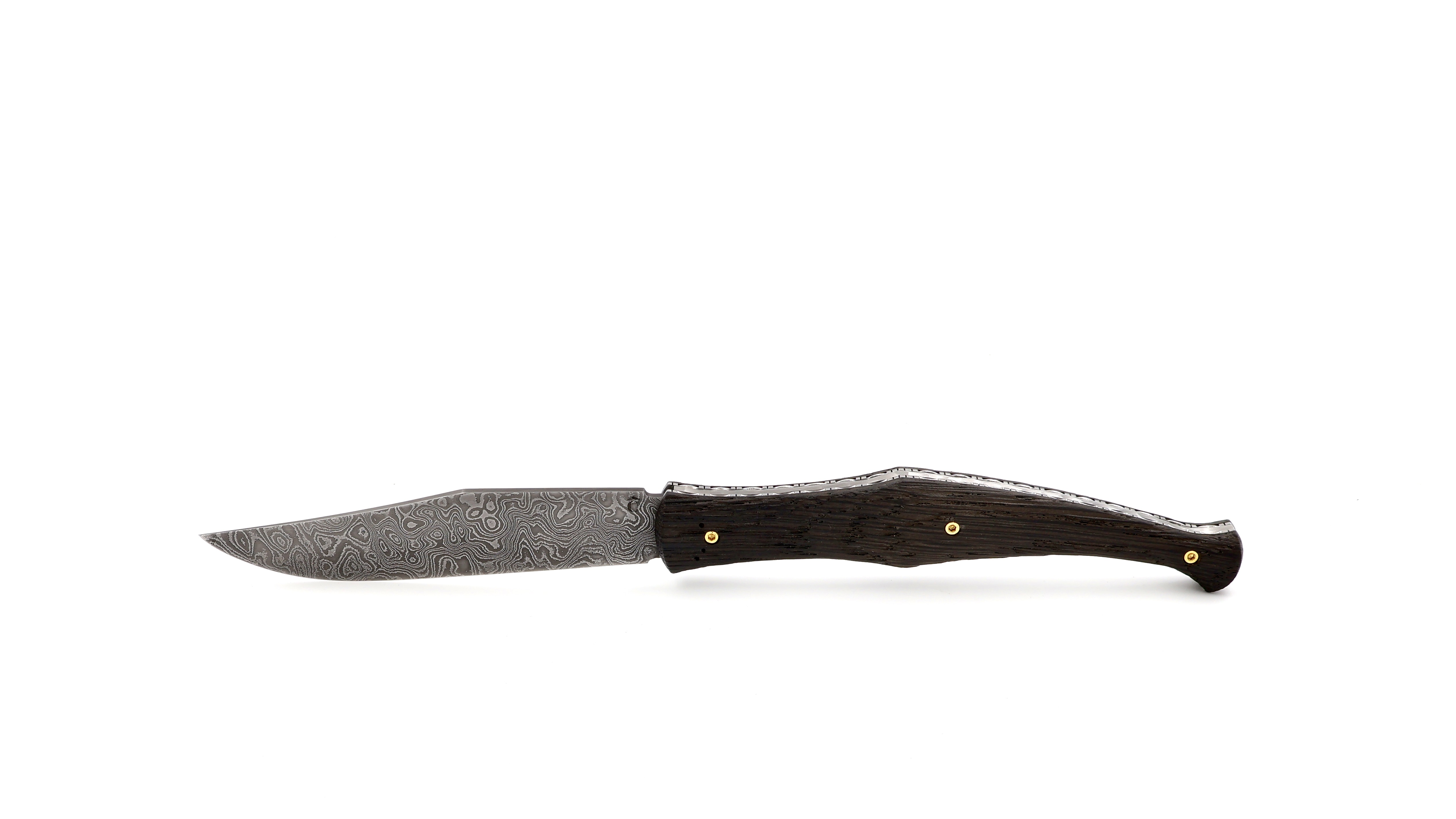 Atelier Ôdae NAVAJA Mooreiche Damastklinge Atelier Ôdae NAVAJA Mooreiche Damastklinge