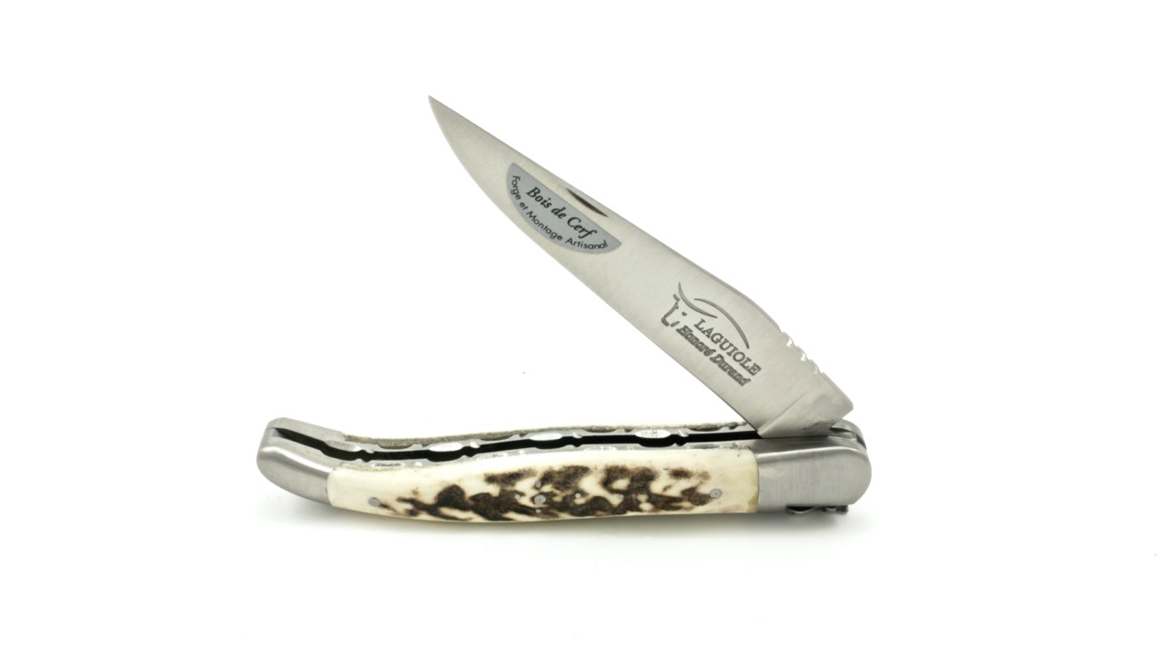 DP-Hirschhorn-4 Honoré Durand Laguiole Doppelplatine Hirschhorn 12 cm