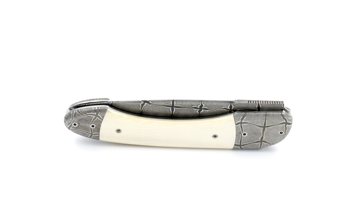 Philippe Soeuvre le Vault de lugny mammoth ivory mosaic damaskus blade