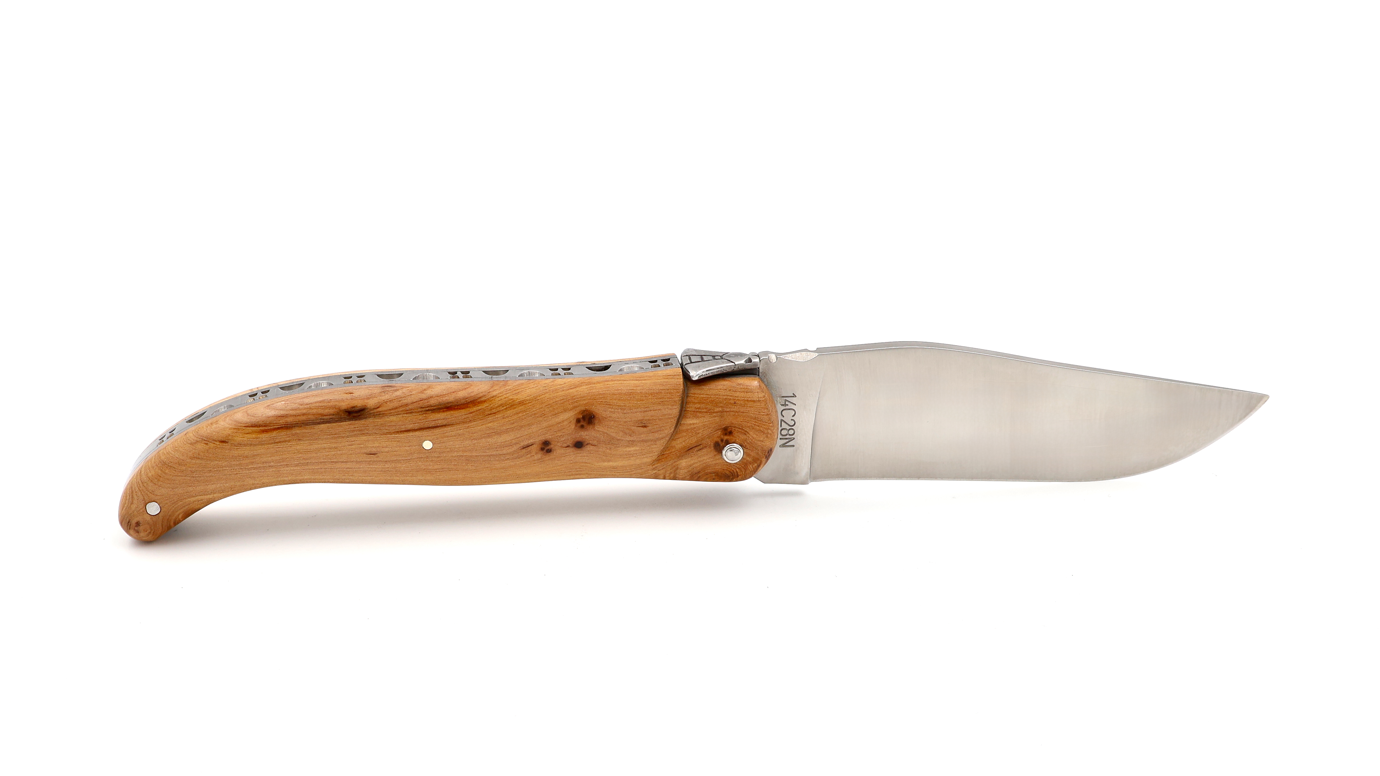 Laguiole en Aubrac Laguiole hunting knife 14 cm juniper wood