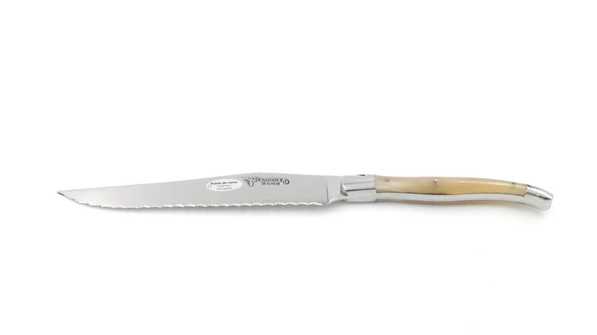 Laguiole en Aubrac Laguiole Brotmesser Hornspitze 18 cm