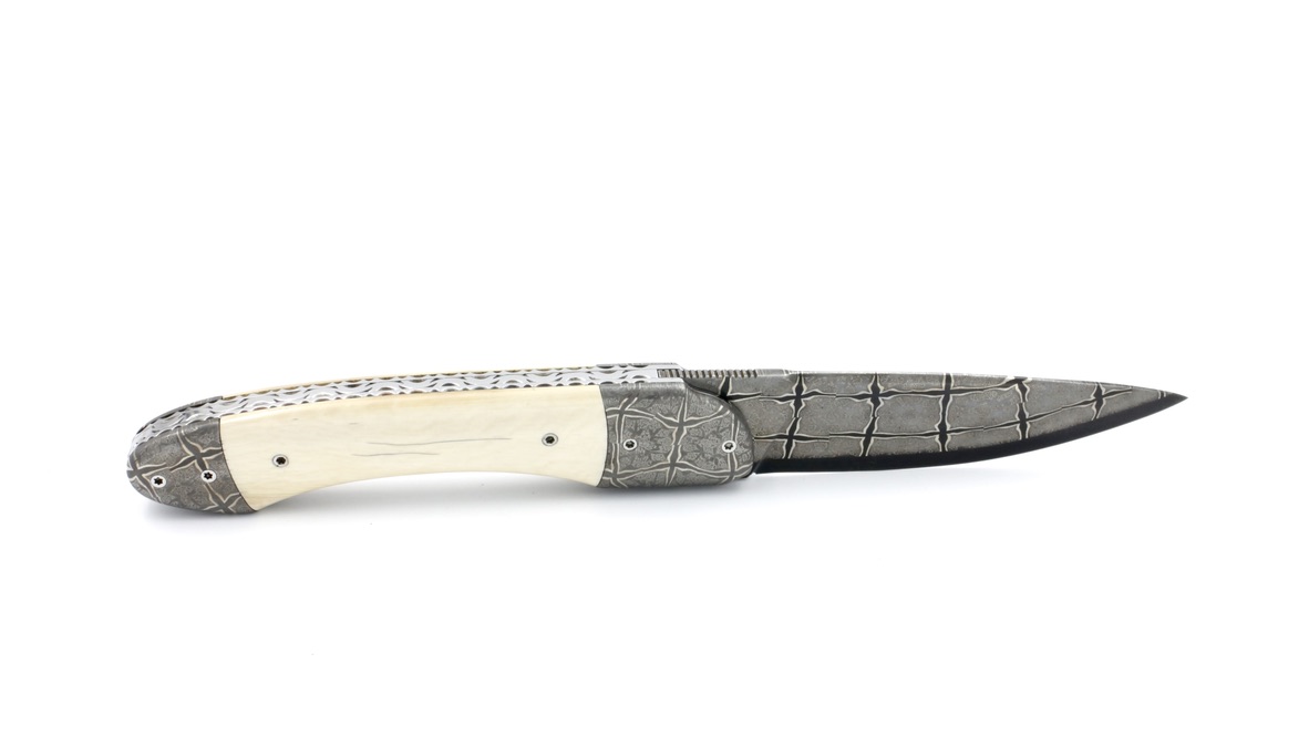 Philippe Soeuvre le Vault de lugny mammoth ivory mosaic damaskus blade