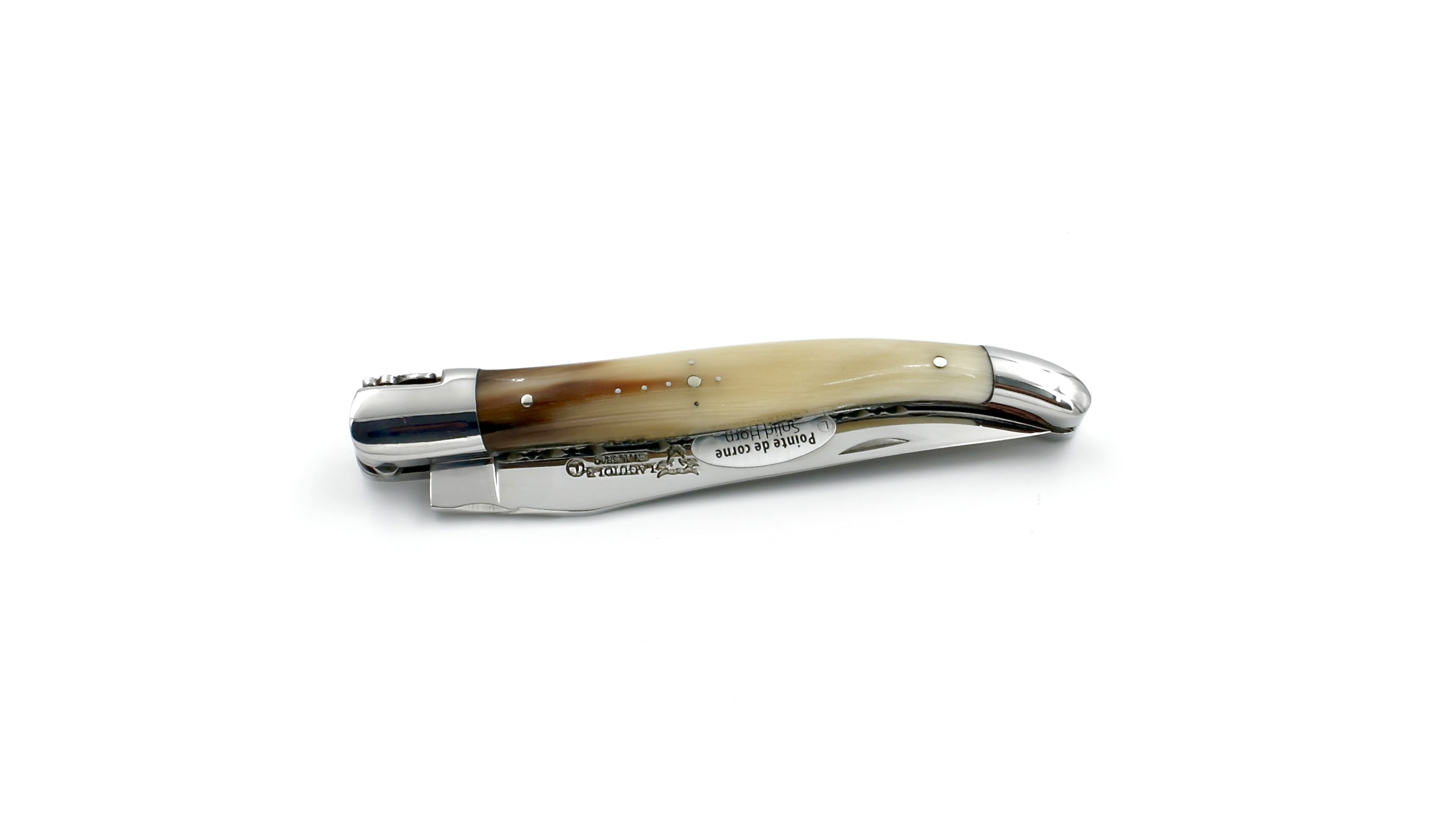Laguiole en Aubrac Hornspitze Doppelplatine 12 cm