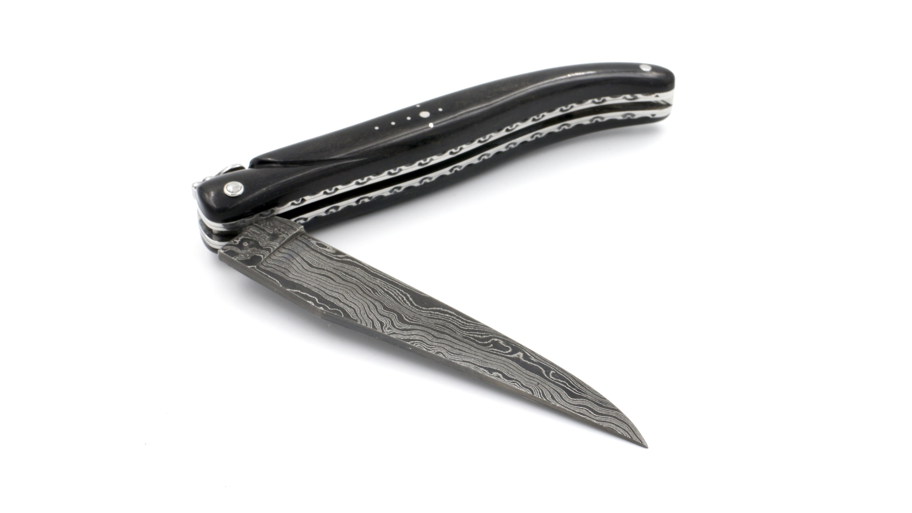 D6AF1753-EAF8-4944-8D35-447C61D2DC80_1_201_a Laguiole en Aubrac Damast Ebenholz massiv Doppelplatine 12 cm