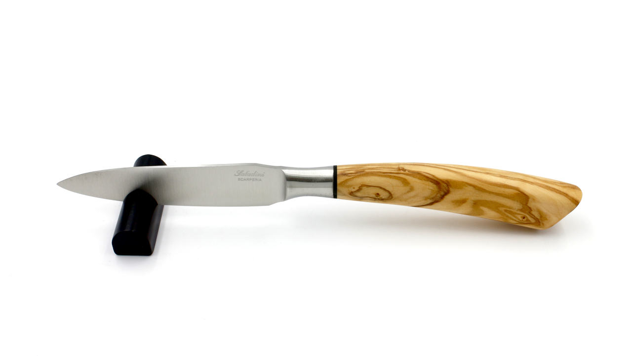 Saladini office knife olive wood