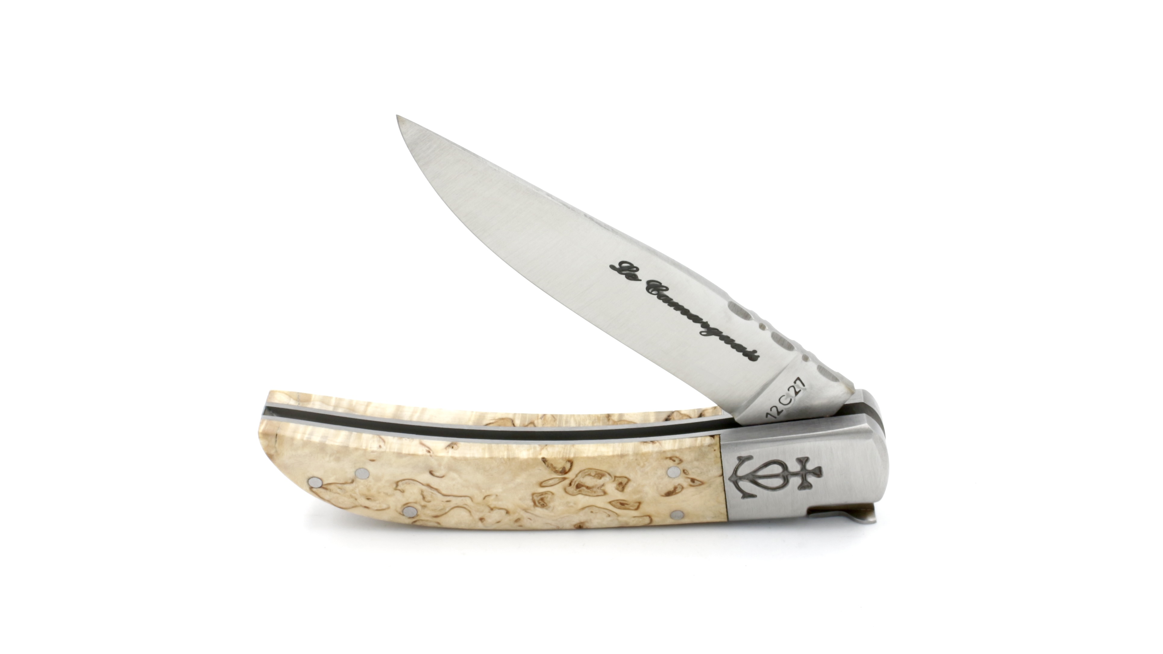 Le Camarguais knife birchwood 12 cm