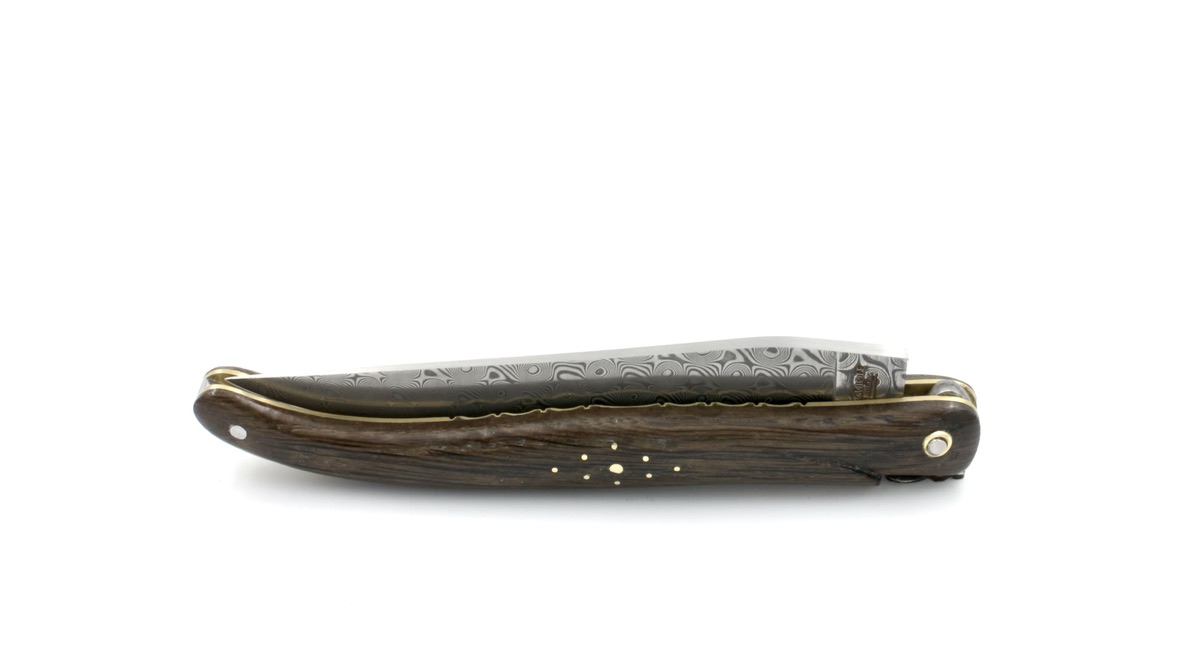 Laguiole en Aubrac Modell ECLIPSE DSC® Rosendamast Mooreiche 12 cm  Laguiole en Aubrac Modell ECLIPSE DSC® Rosendamast Mooreiche 12 cm