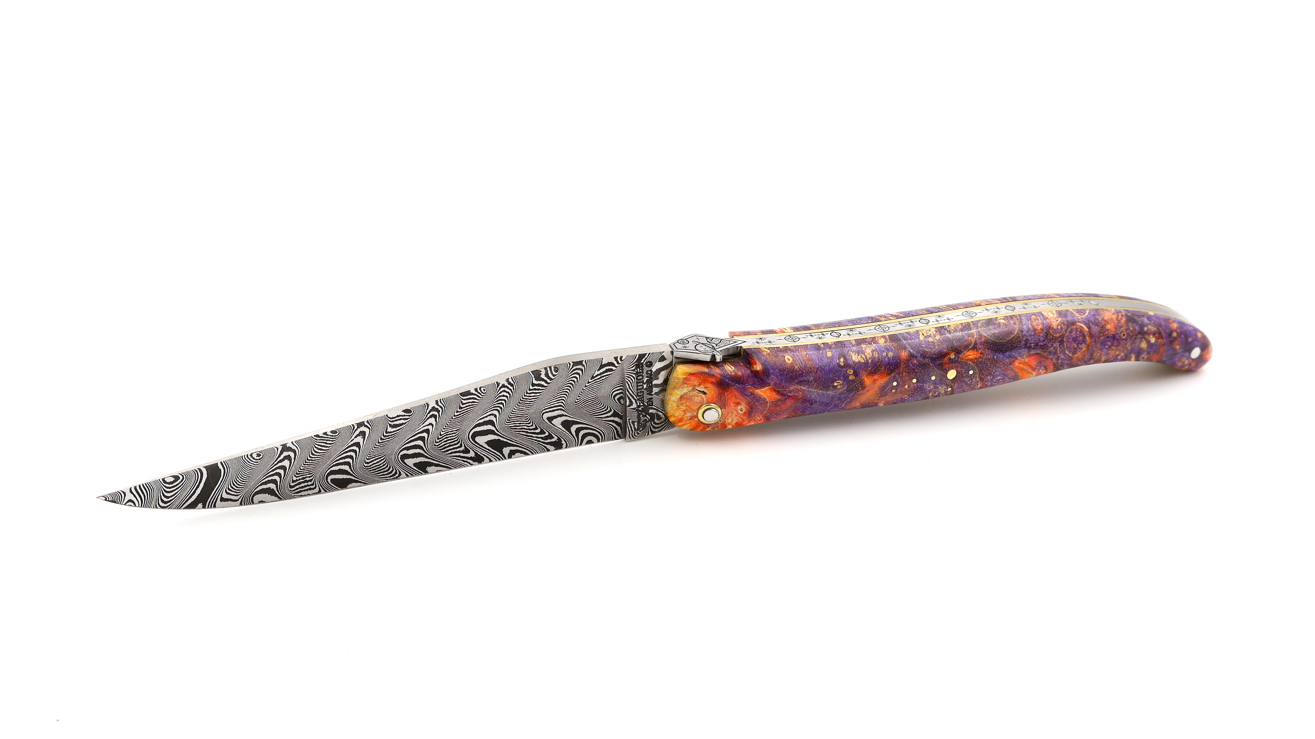 Laguiole en Aubrac Biene WELTRAUM DSC® Carbondamast Holunder Wurzelholz 12 cm