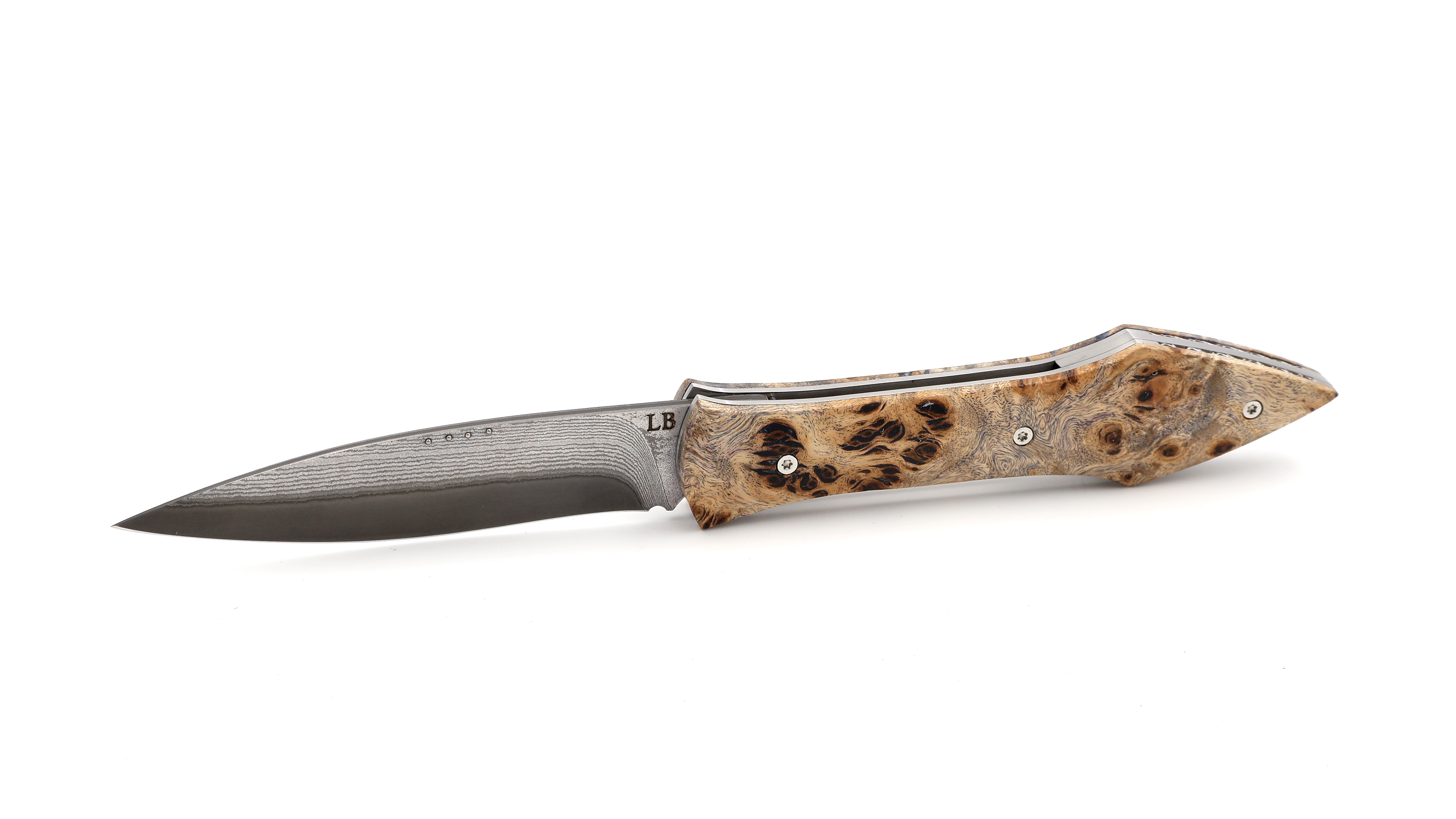 LARAUD Blades  L’Oegopsyde Ahorn Wurzelholz Suminagashi VG10 Damast