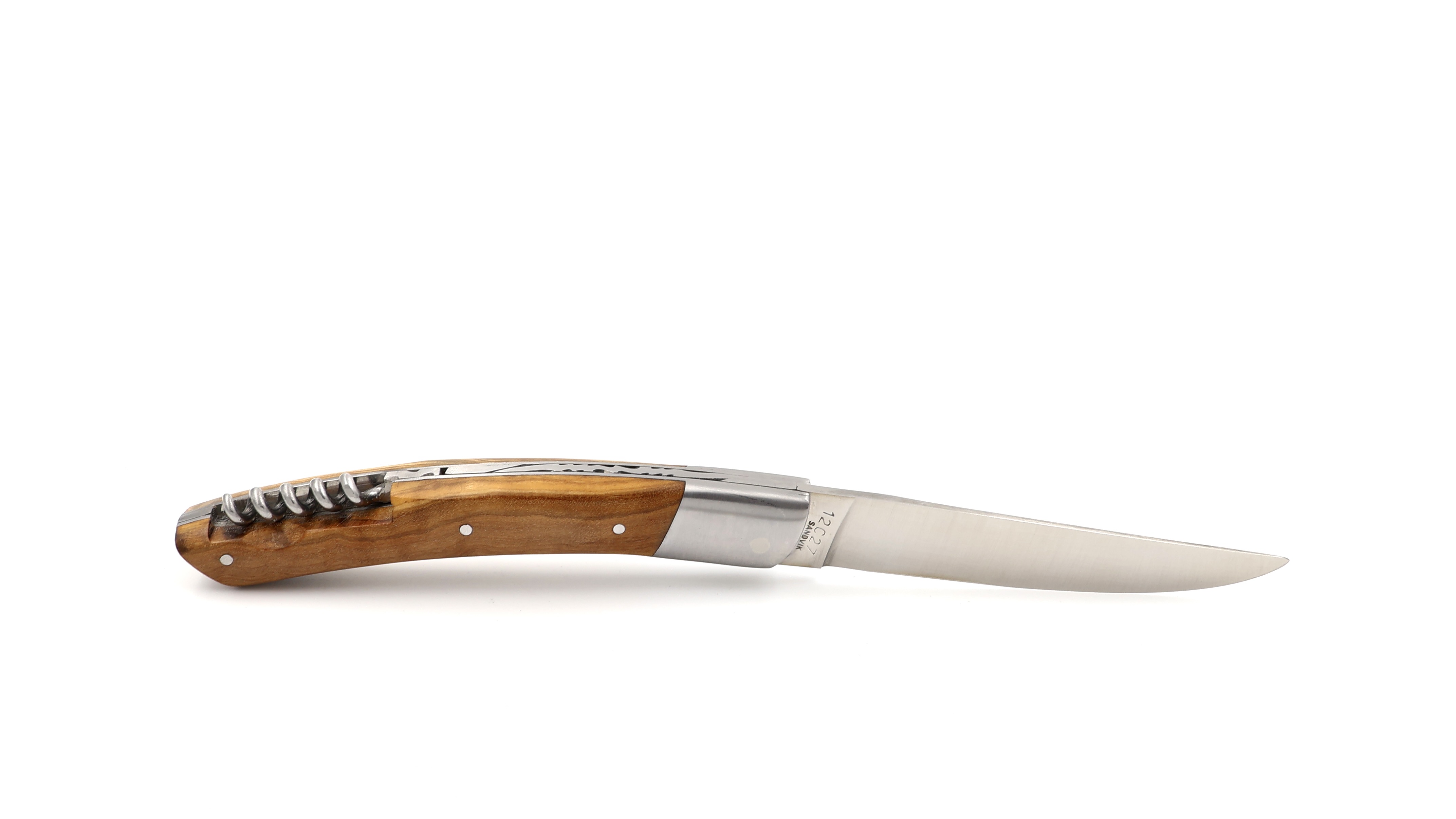 AU SABOT THIERS knife 12 cm olive wood corkscrew