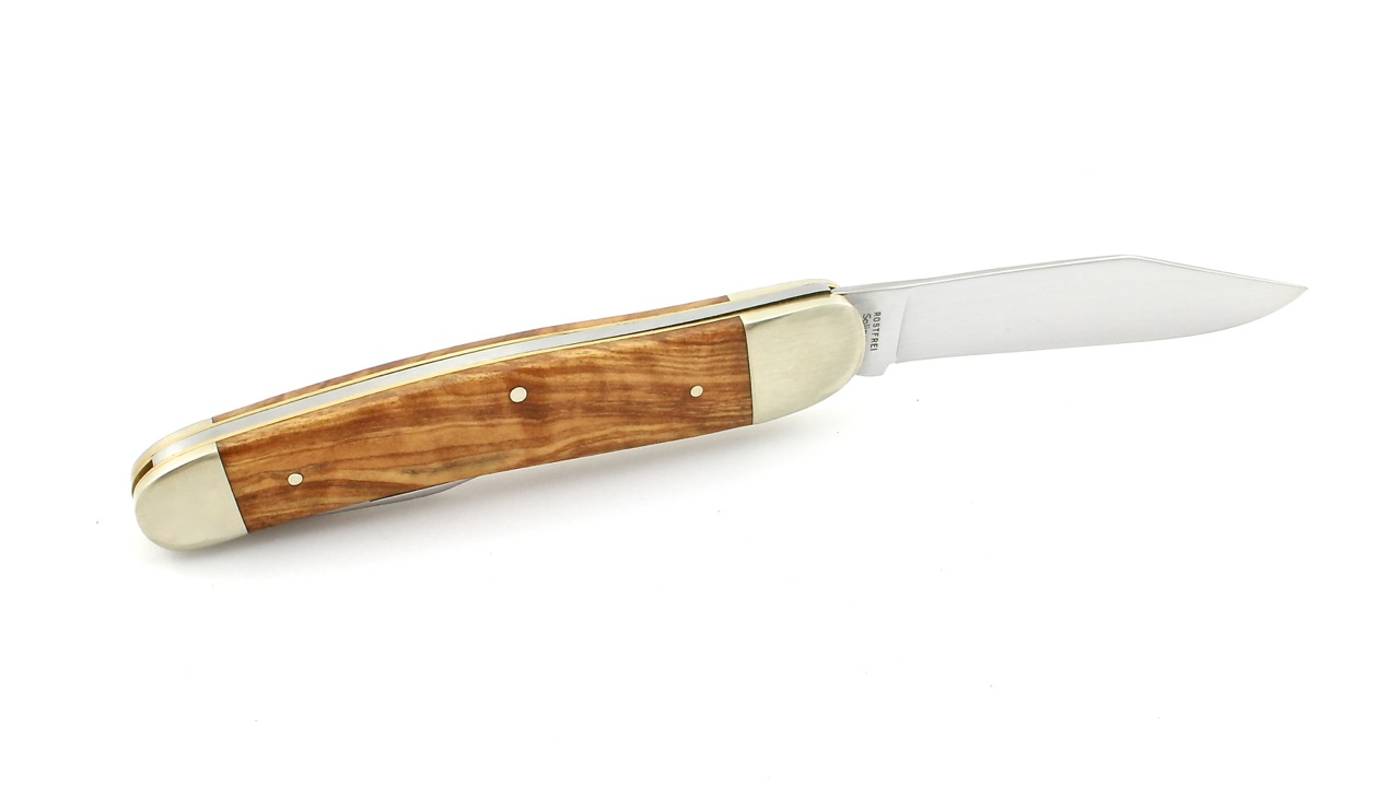 Hartkopf-Olive-5 Hartkopf Taschenmesser Olivenholz mit Kapselheber
