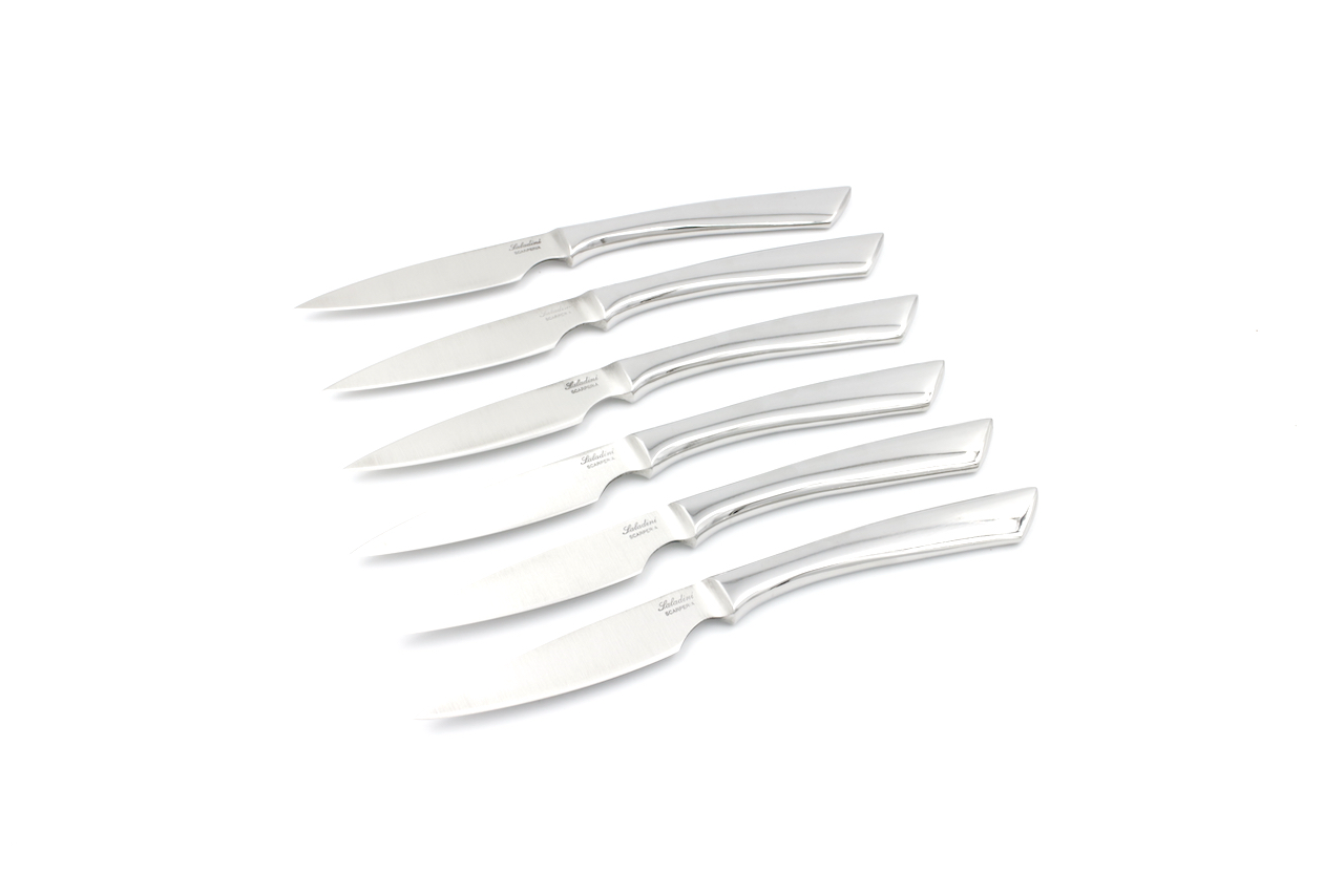 Saladini Steakmesser-Set 6-tlg Edelstahl